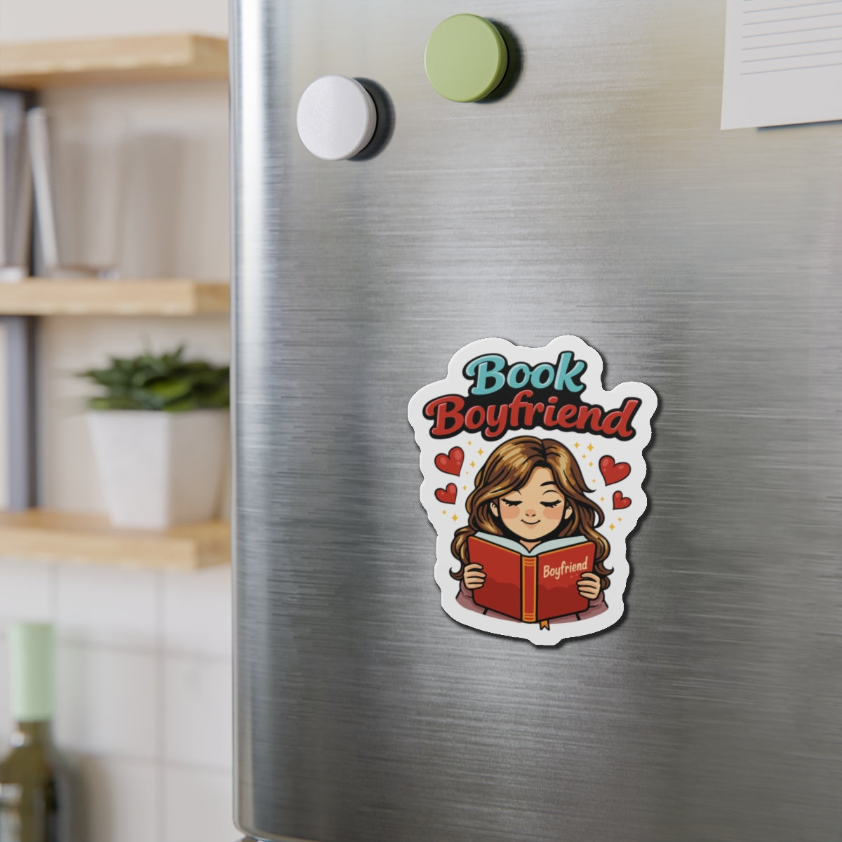Book Boyfriend Magnetic Refrigerator Sticker