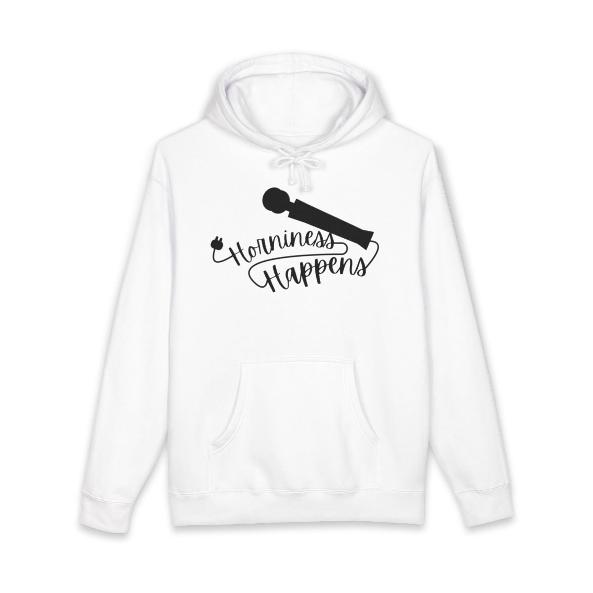 Horniness Happens Microphone Graphic Hoodie