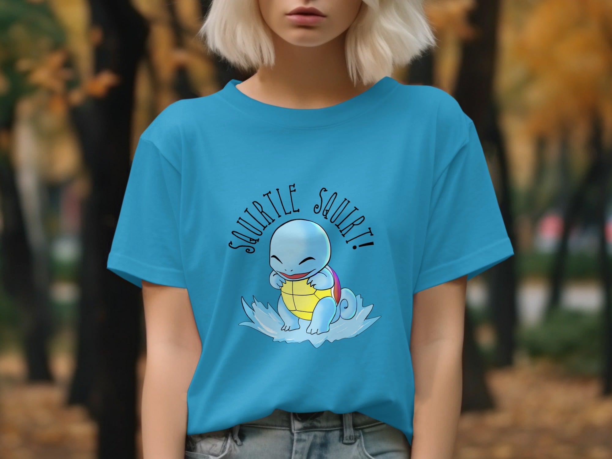 Squirtle Squad Graphic T-Shirt for Casual Wear
