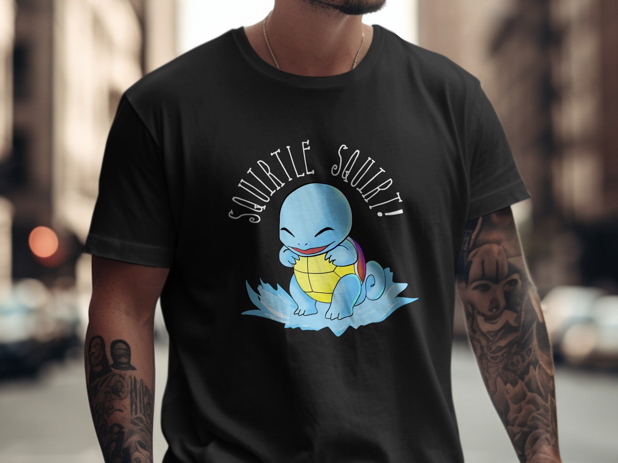 Squirtle Squirt Cute Cartoon Graphic T-Shirt