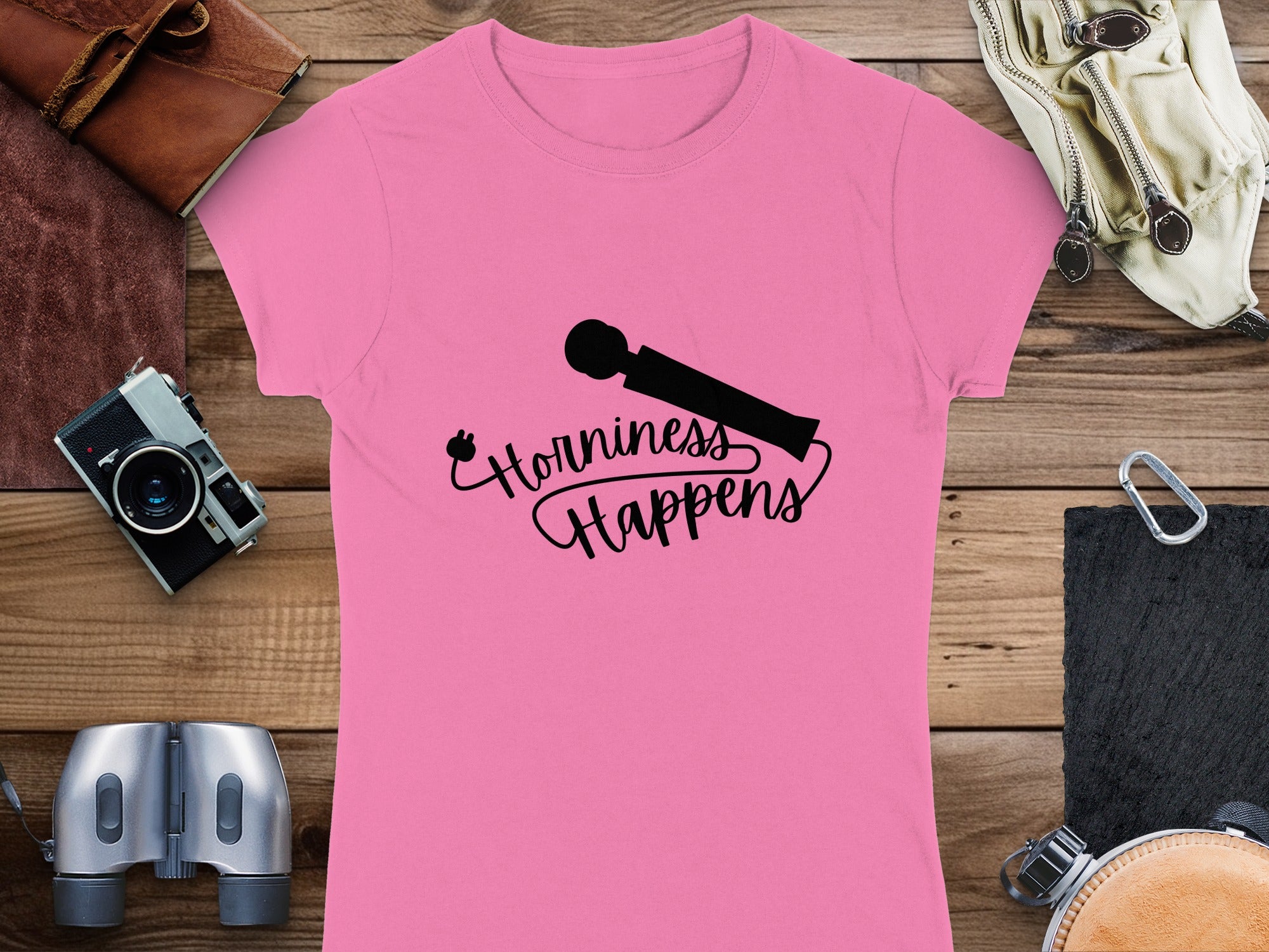 Horniness Happens Pink T-Shirt Gentle Humorous Wear