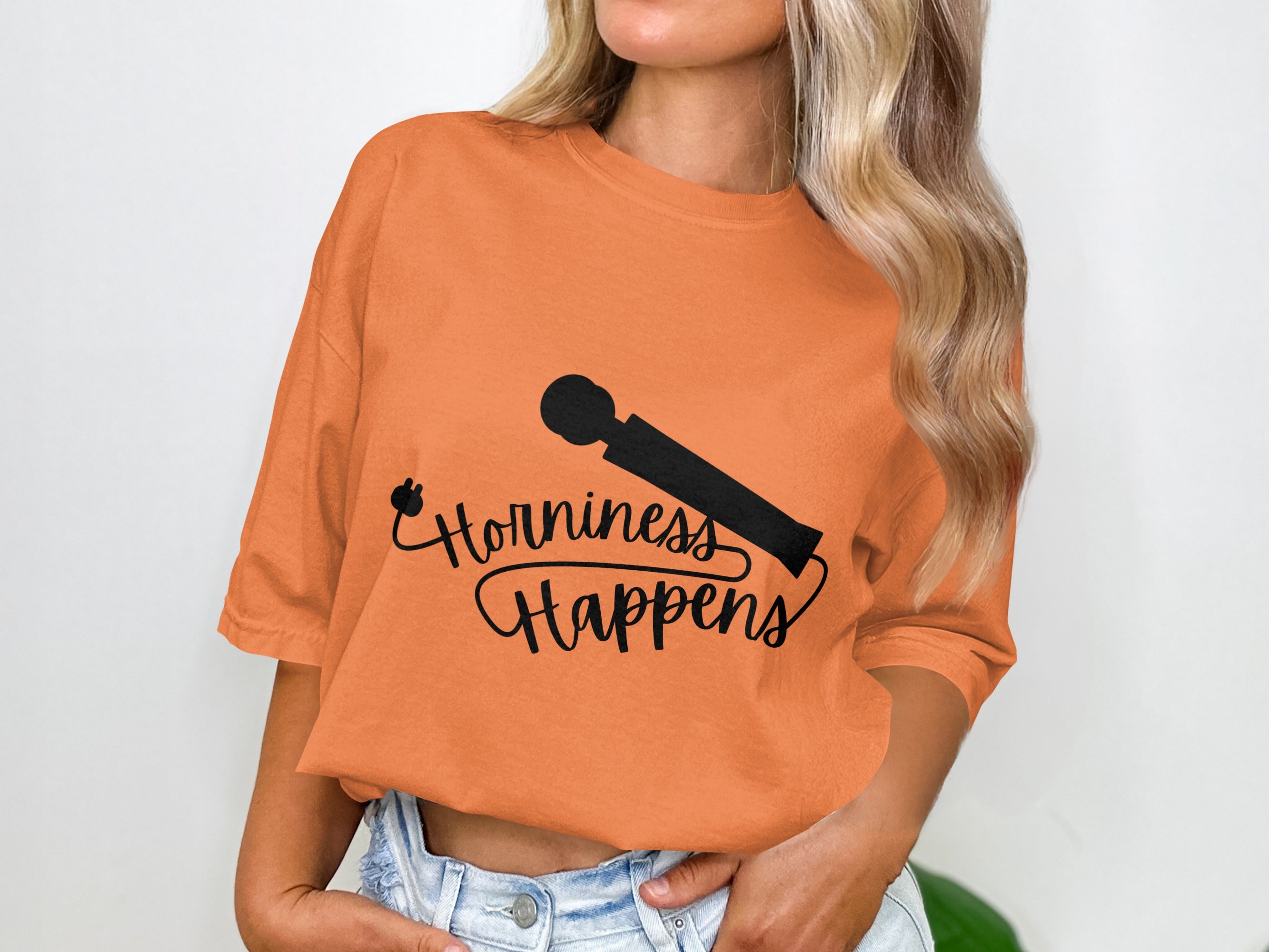 Horniness Happens Graphic Tee Fun Casual Shirt