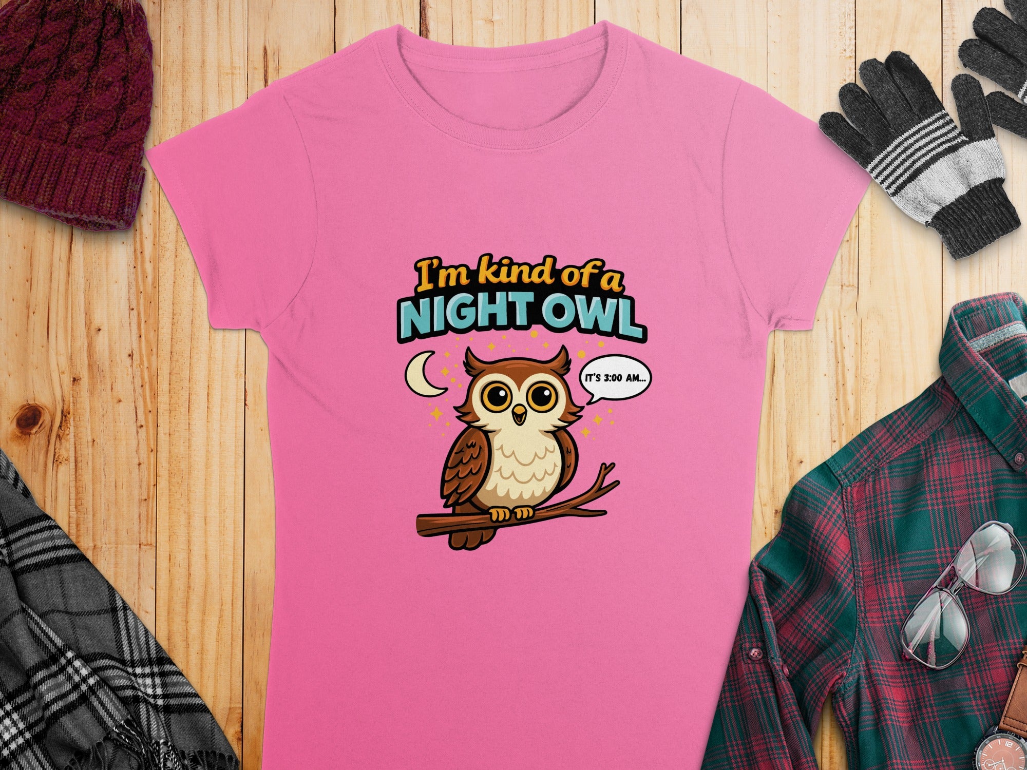 I'm Kind of a Night Owl It's 3:00 AM Owl T-shirt