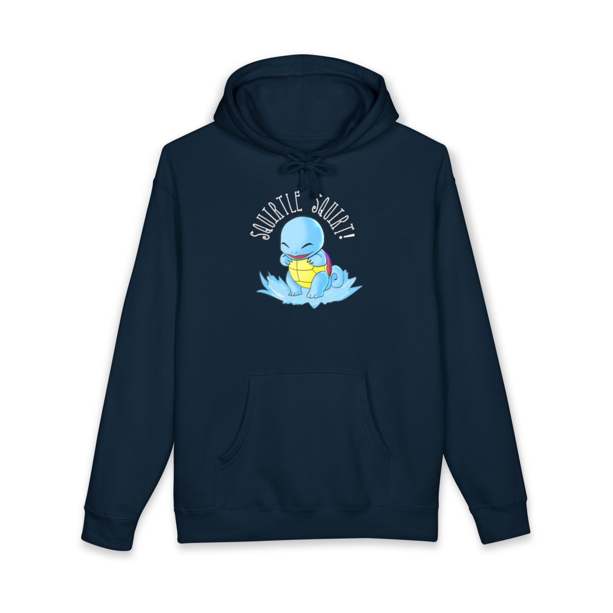 Squirtle Squirt Graphic Navy Blue Hoodie Product