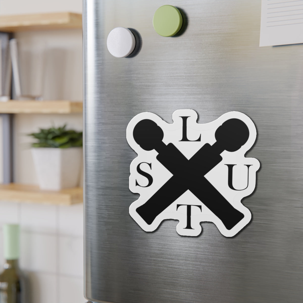 Unique SLUT Letters Design Magnetic Sticker for Refrigerator