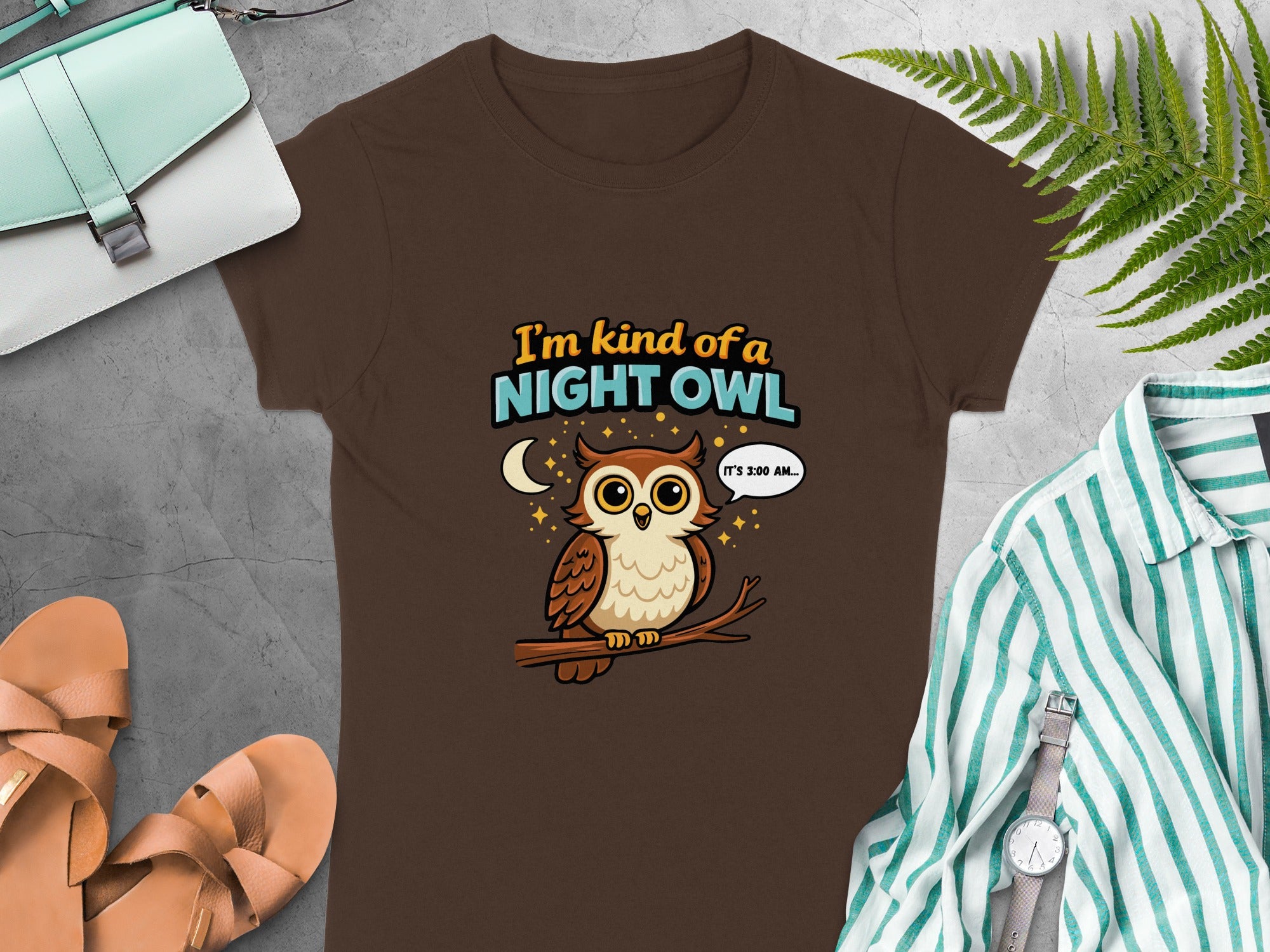 Funny Night Owl 3:00 AM Design T-Shirt for Night Owls