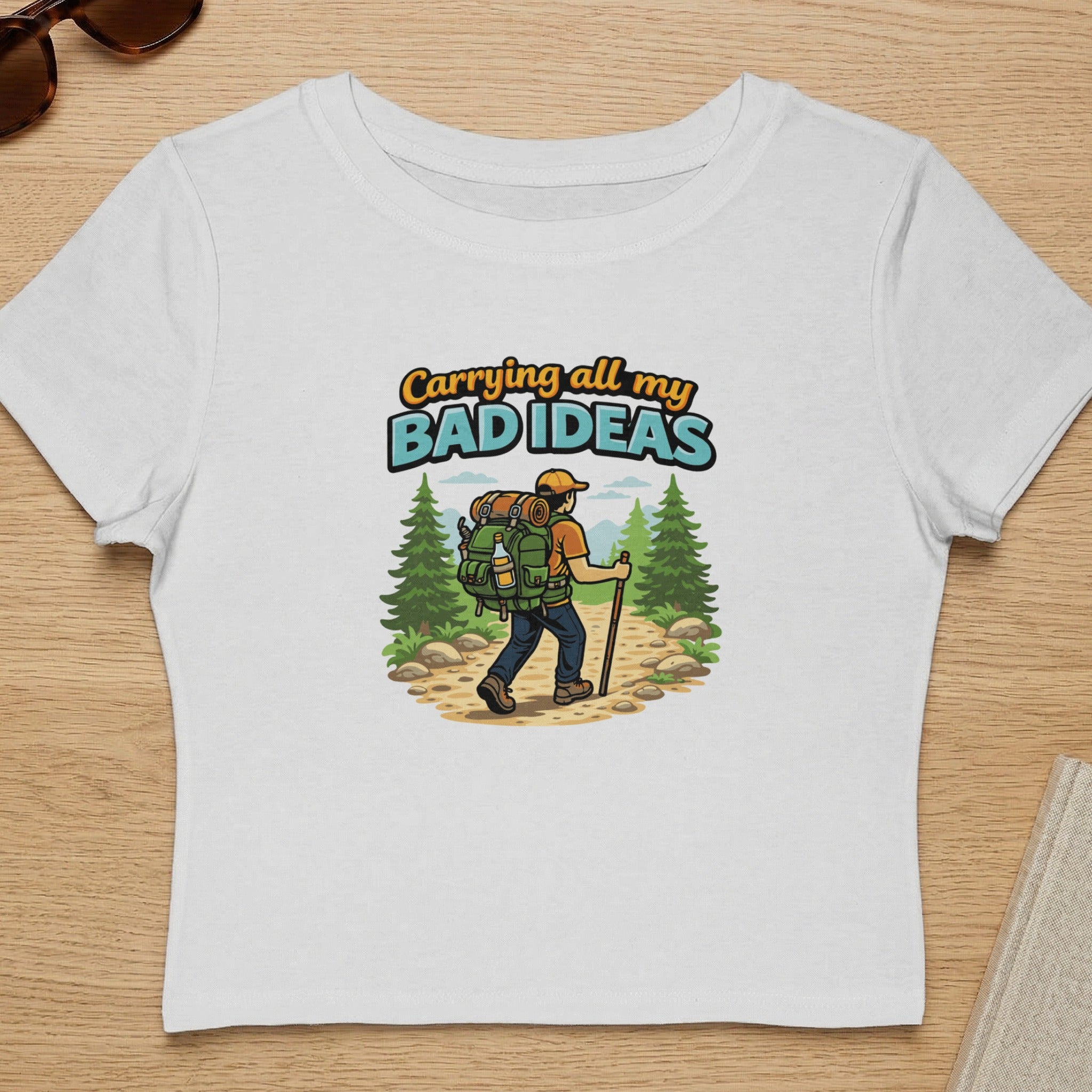 Carrying All My Bad Ideas Hiking Graphic T-shirt