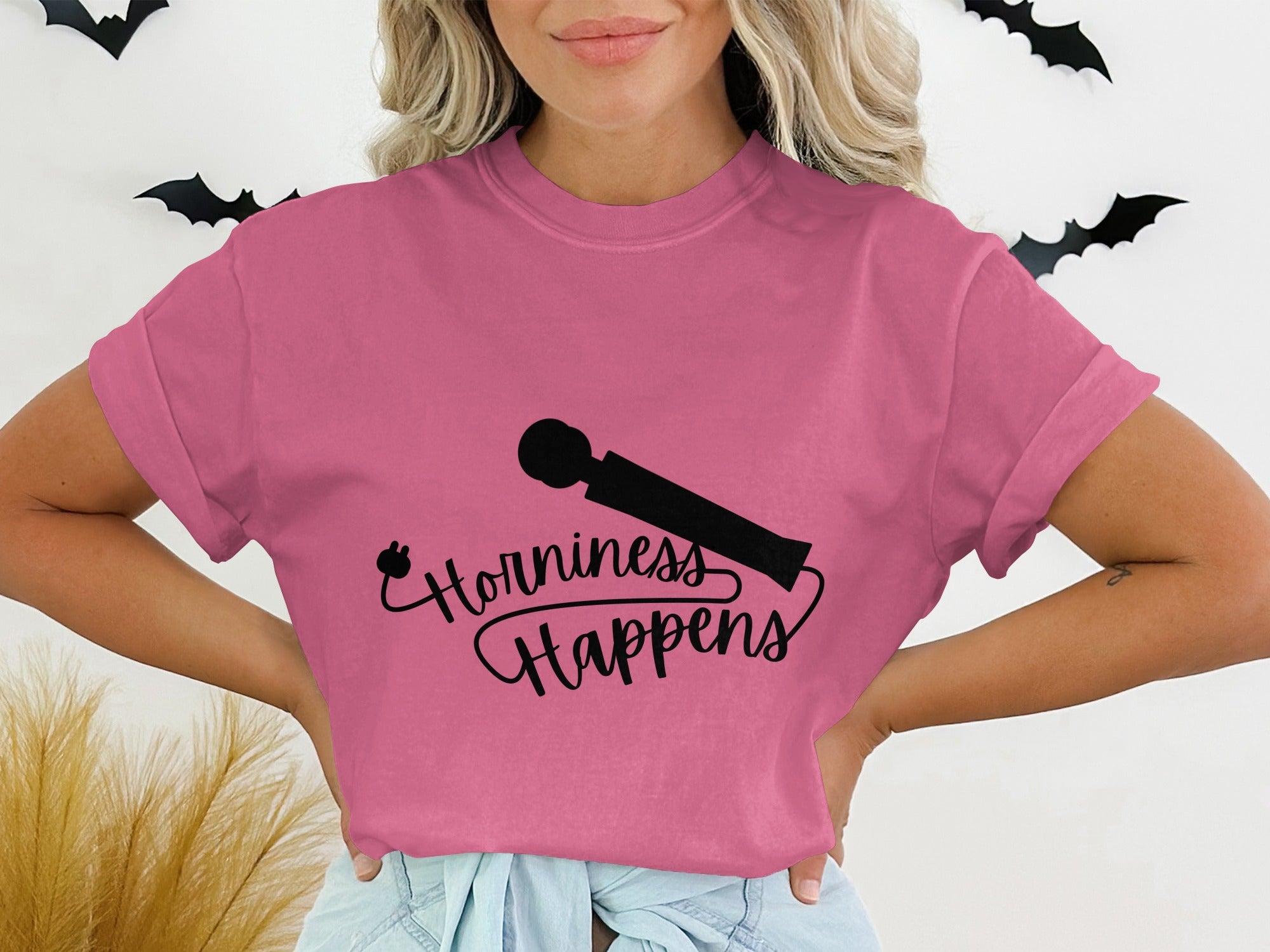 Horniness Happens Graphic T-Shirt Perfect for Everyday Wear