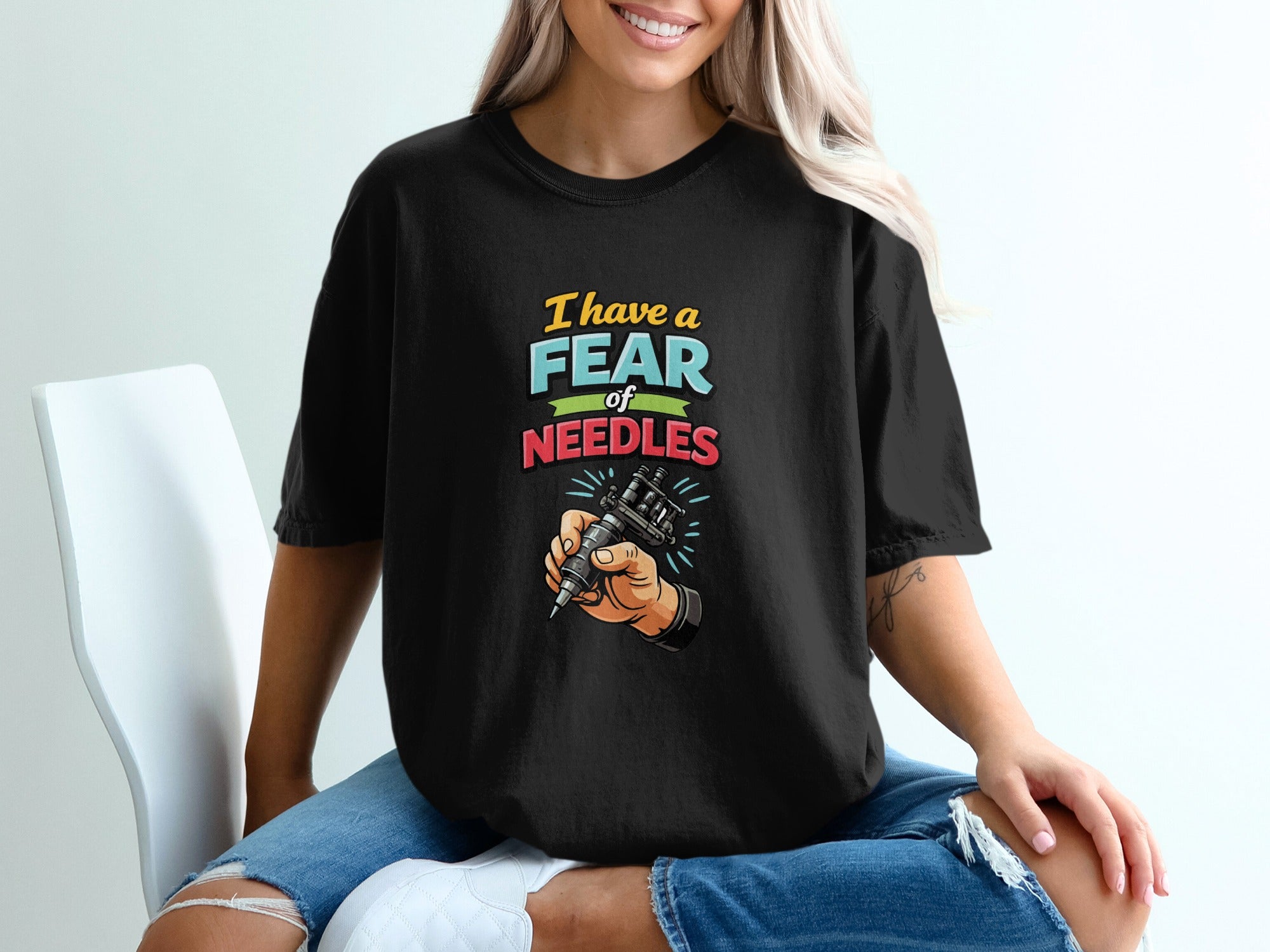 I Have a Fear of Needles Graphic T-Shirt