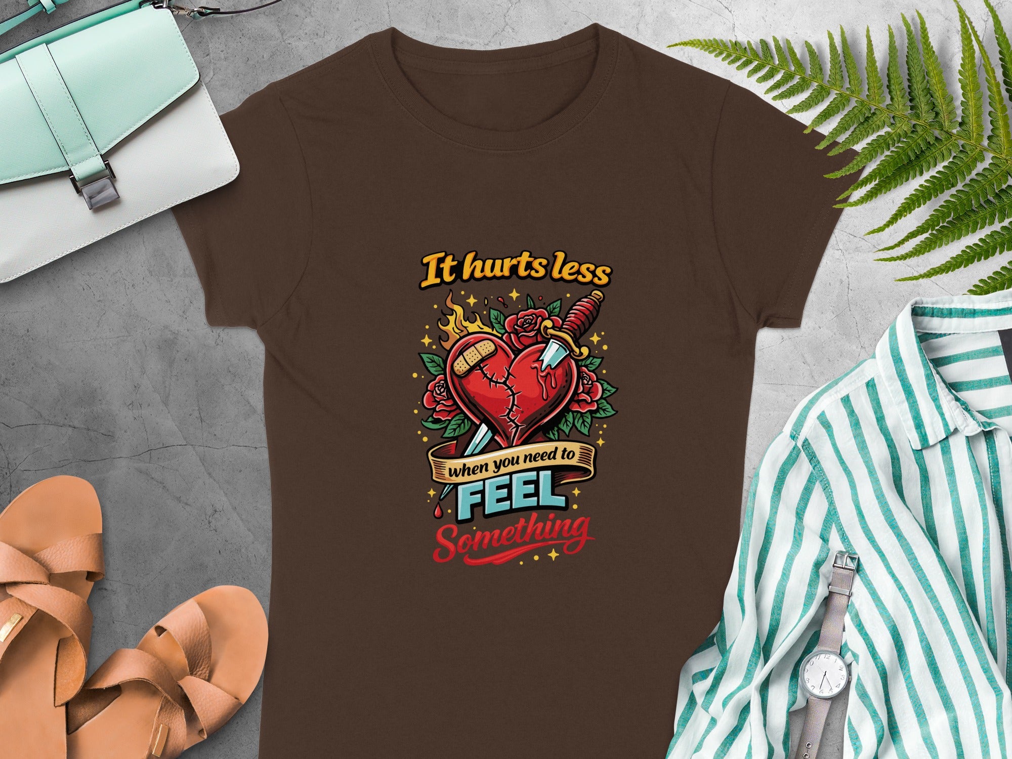 It Hurts Less When You Need to Feel Something T-shirt