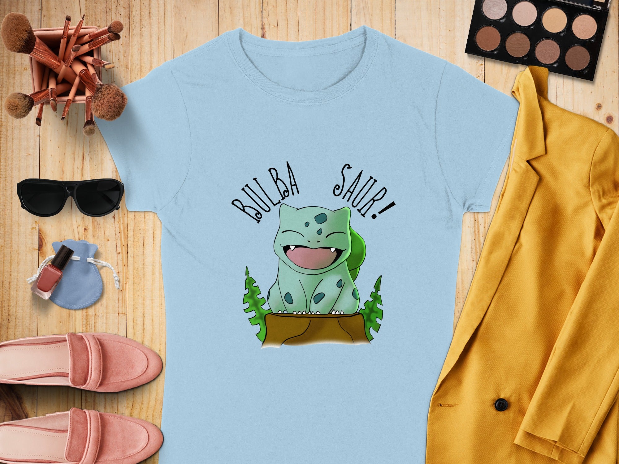 Bulba Saur Animated Character Graphic T-Shirt