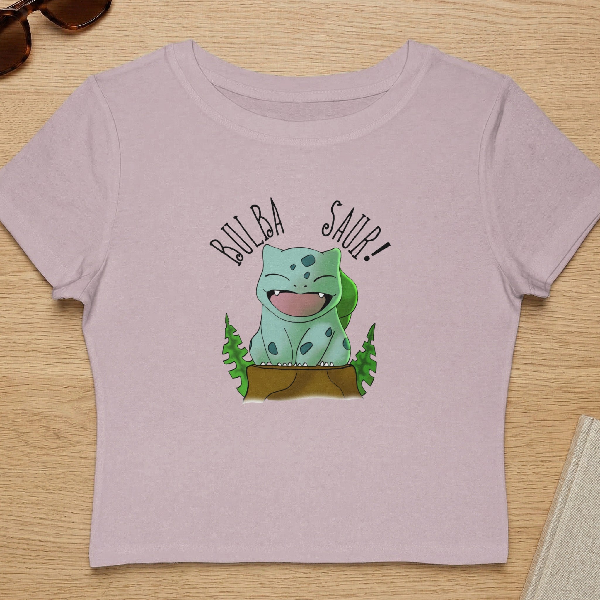 Bulbasaur Graphic Design Crop Top Shirt