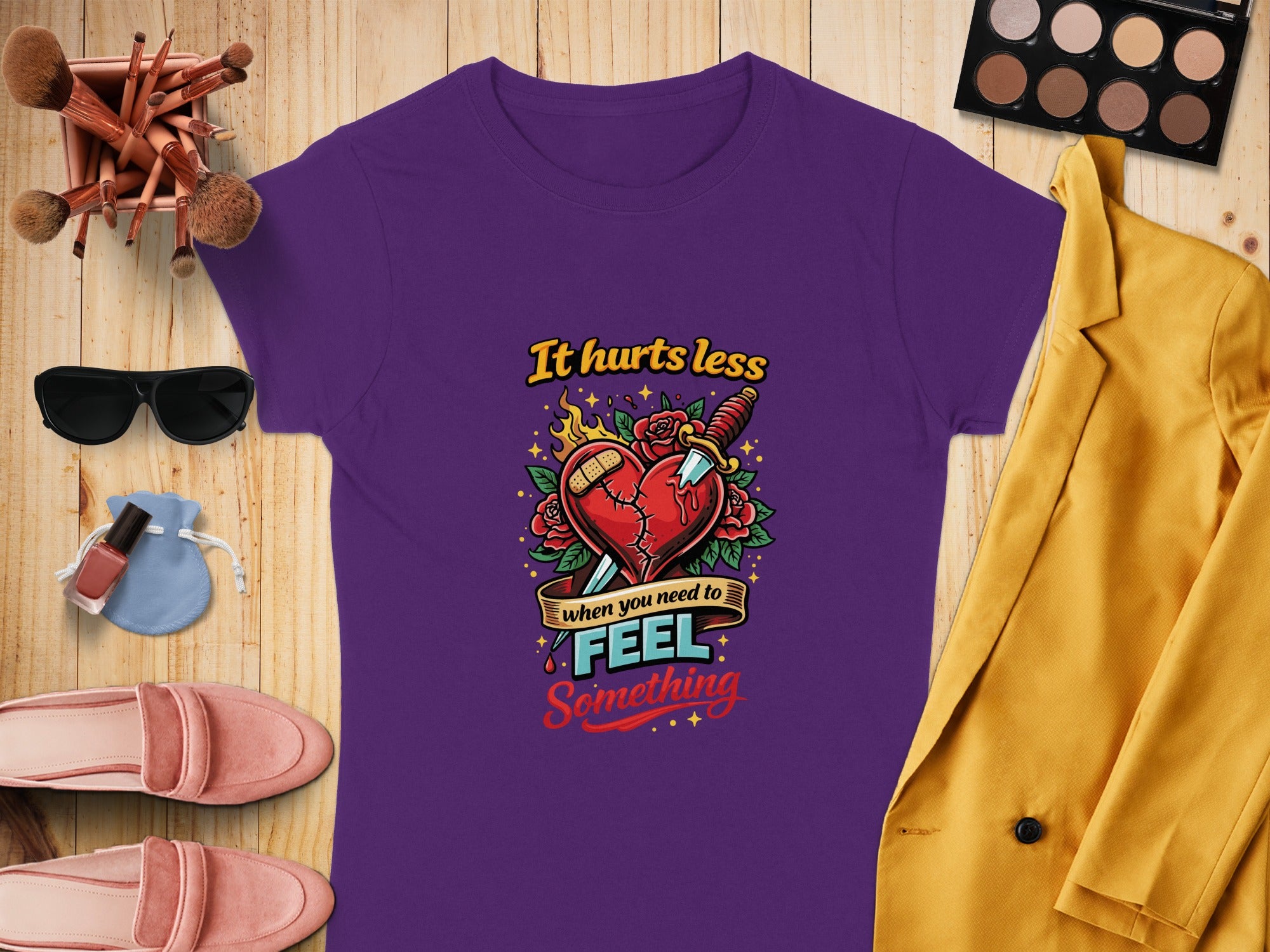 It Hurts Less When You Need to Feel Something Shirt