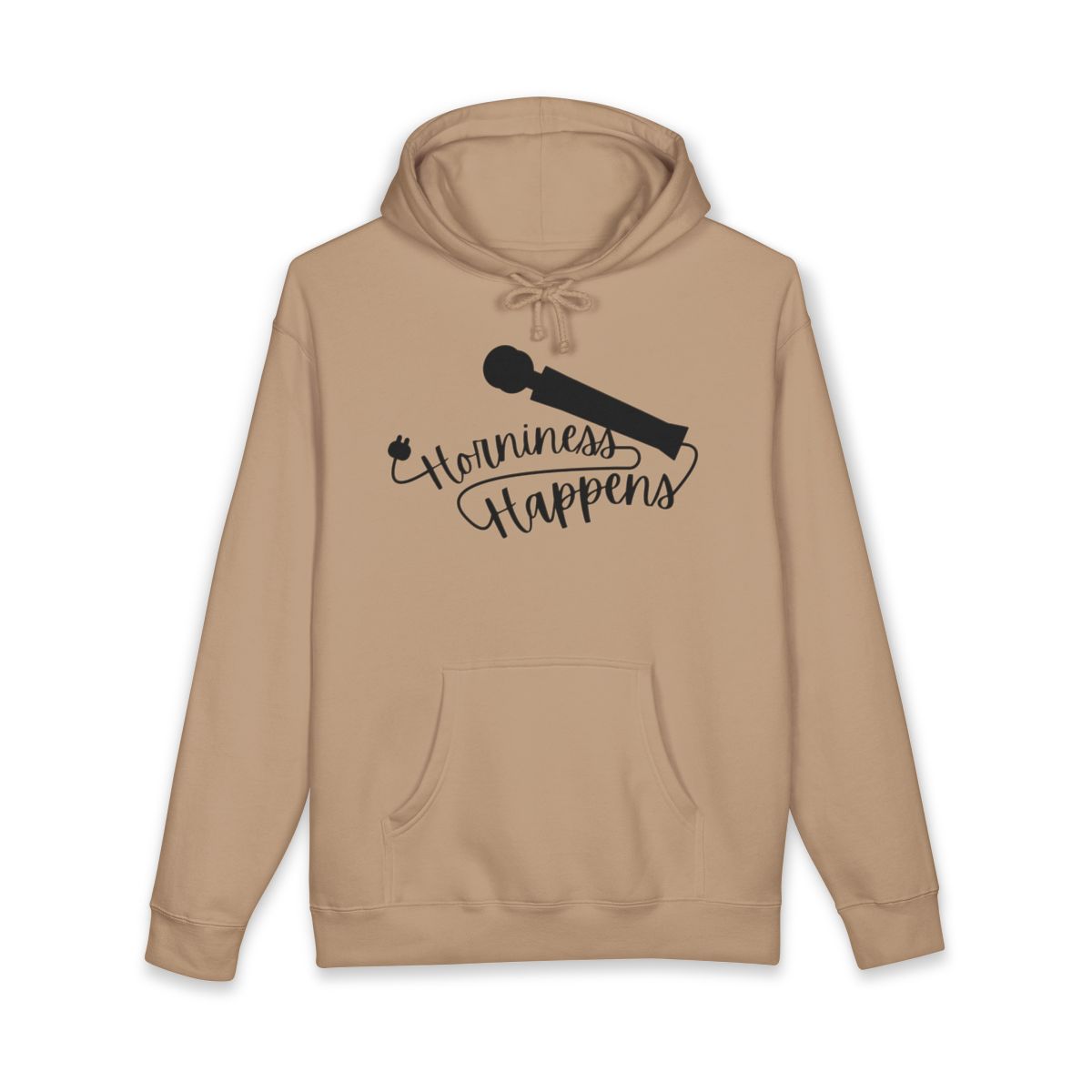 Horniness Happens Funny Graphic Hoodie for All Adults