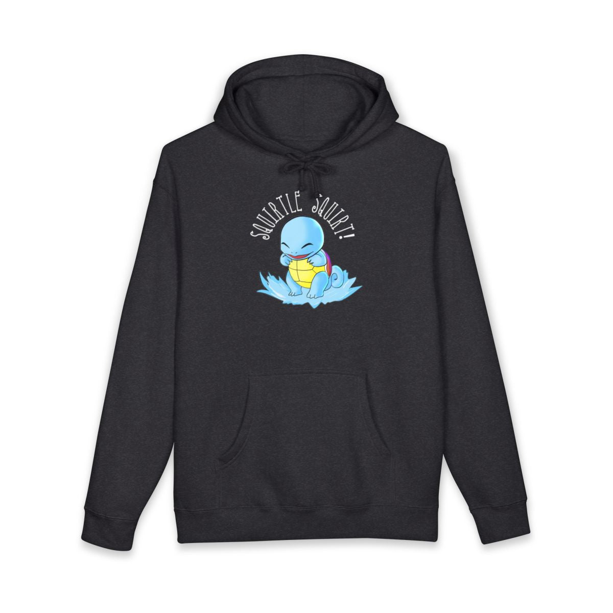 Squirtle Squirt Graphic Charcoal Hoodie sweatshirt