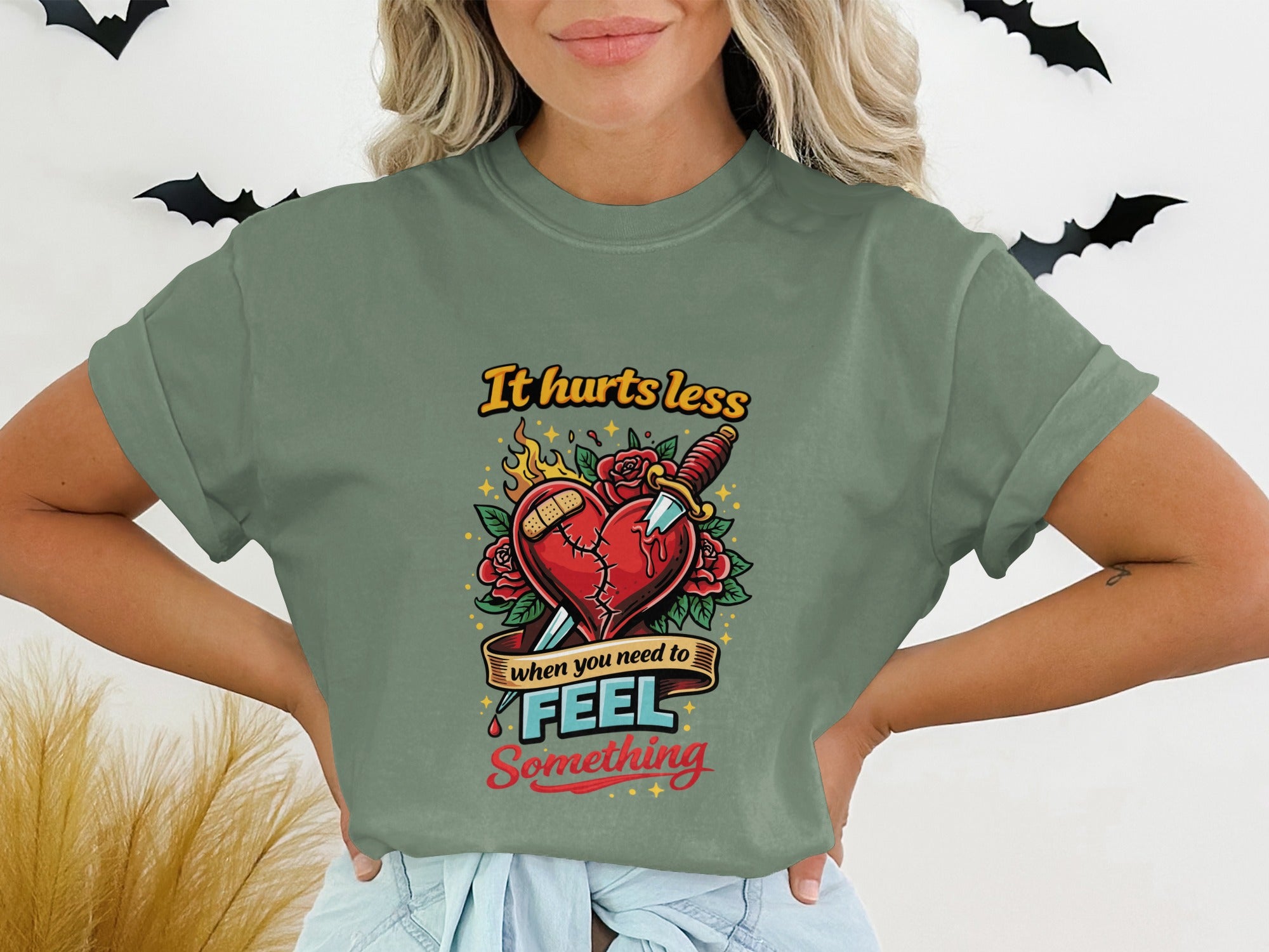 It Hurts Less When You Need To Feel Something shirt