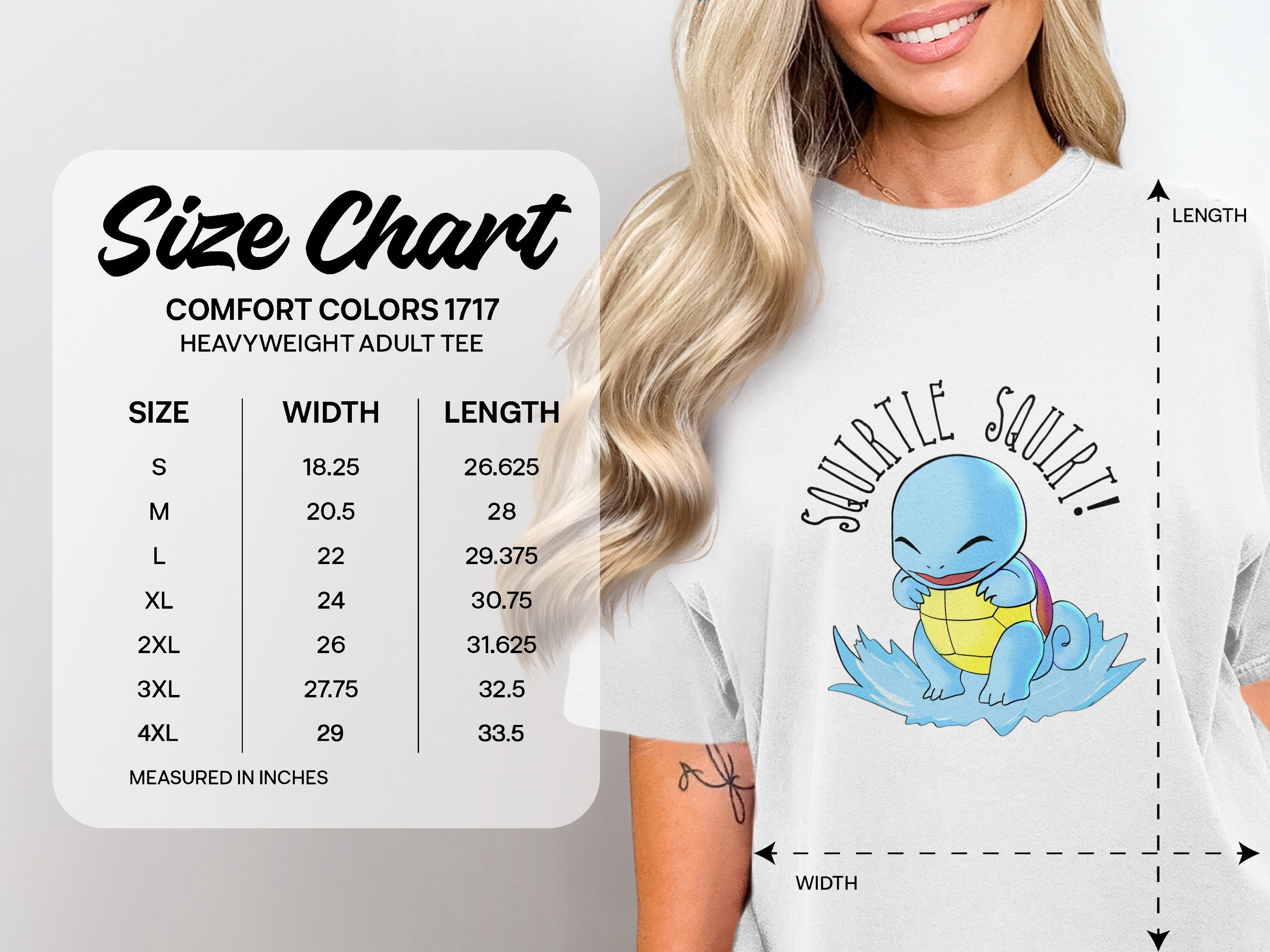 Squirtle Squirt Comfort Colors 1717 Heavyweight Adult Tee