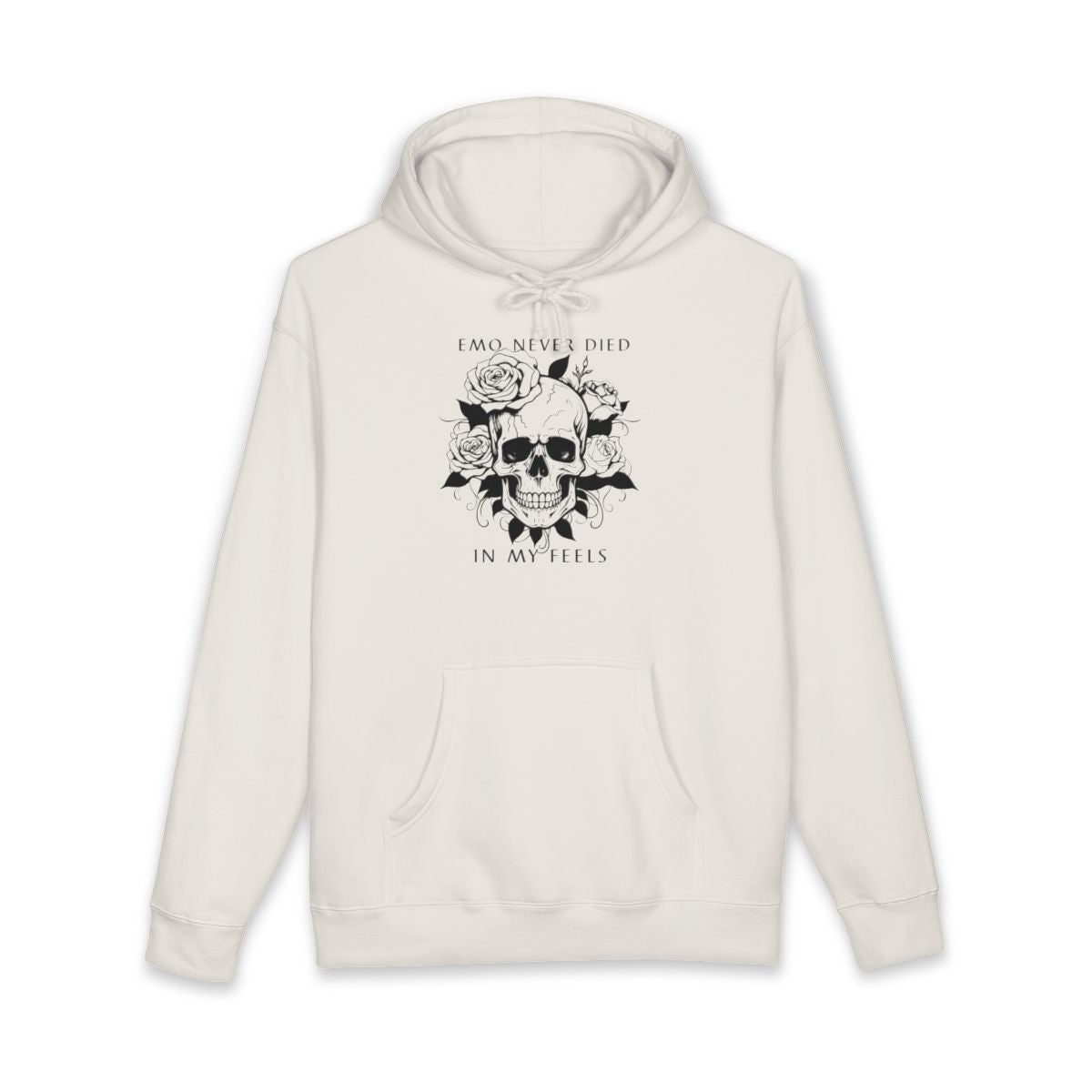Emo Never Died In My Feels Skull Graphic Hoodie