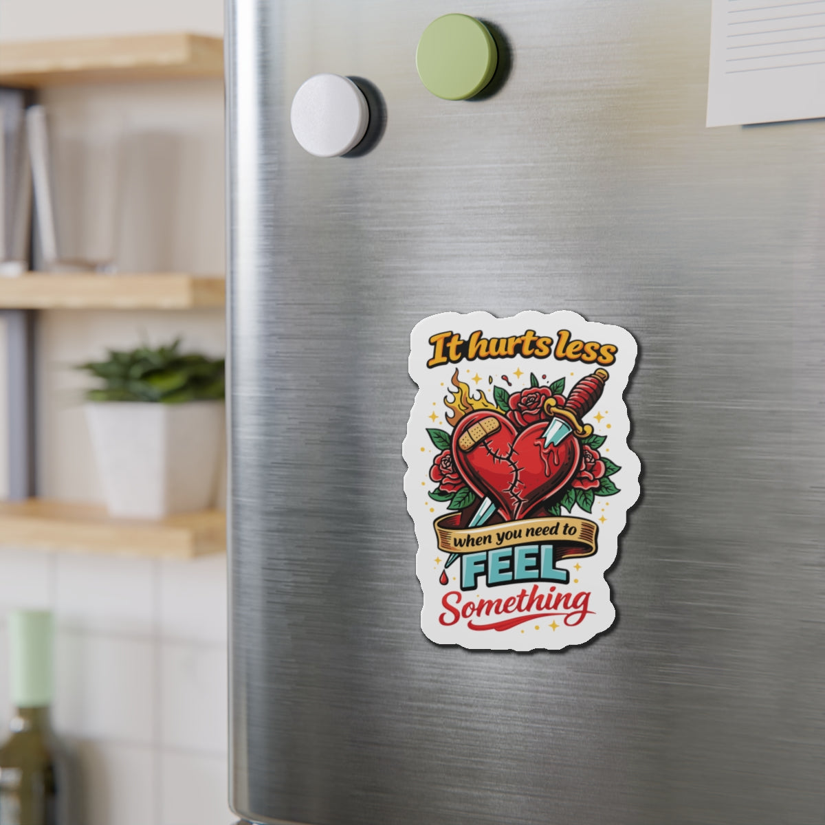 It Hurts Less When You Need to Feel Something sticker