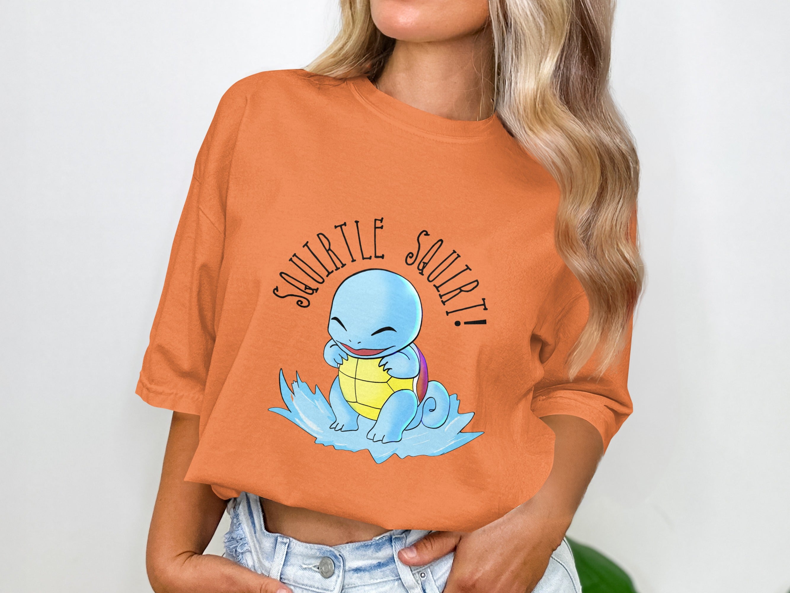 Squirtle Squirt Cute Graphic Tee Casual Wear Top