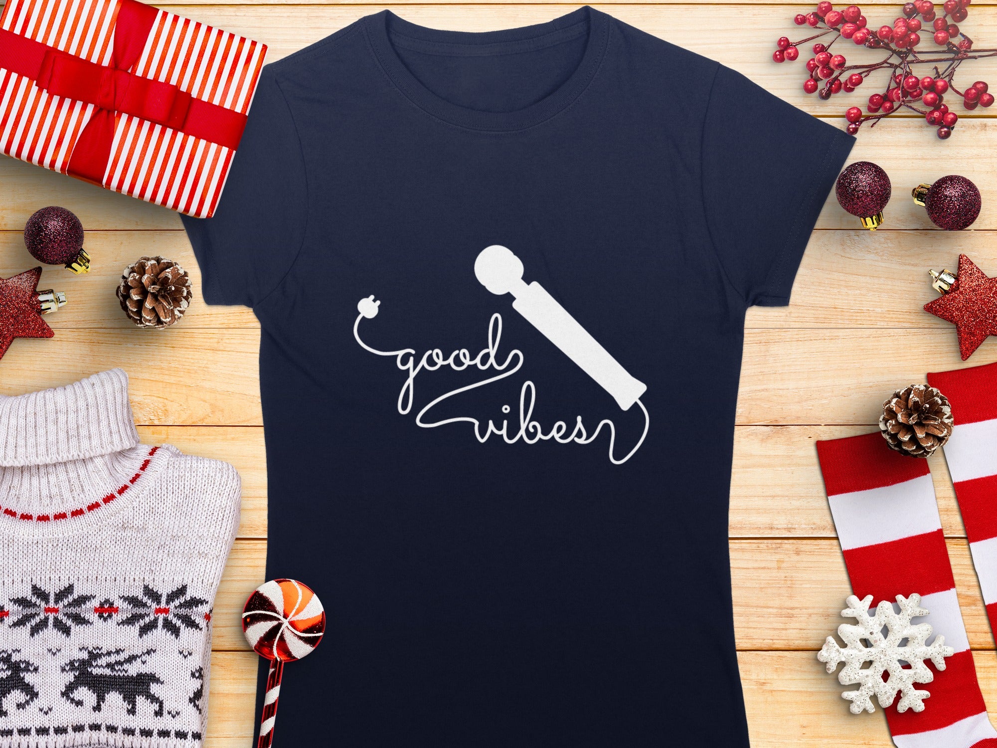 Good Vibes Graphic T-Shirt Perfect for Holidays