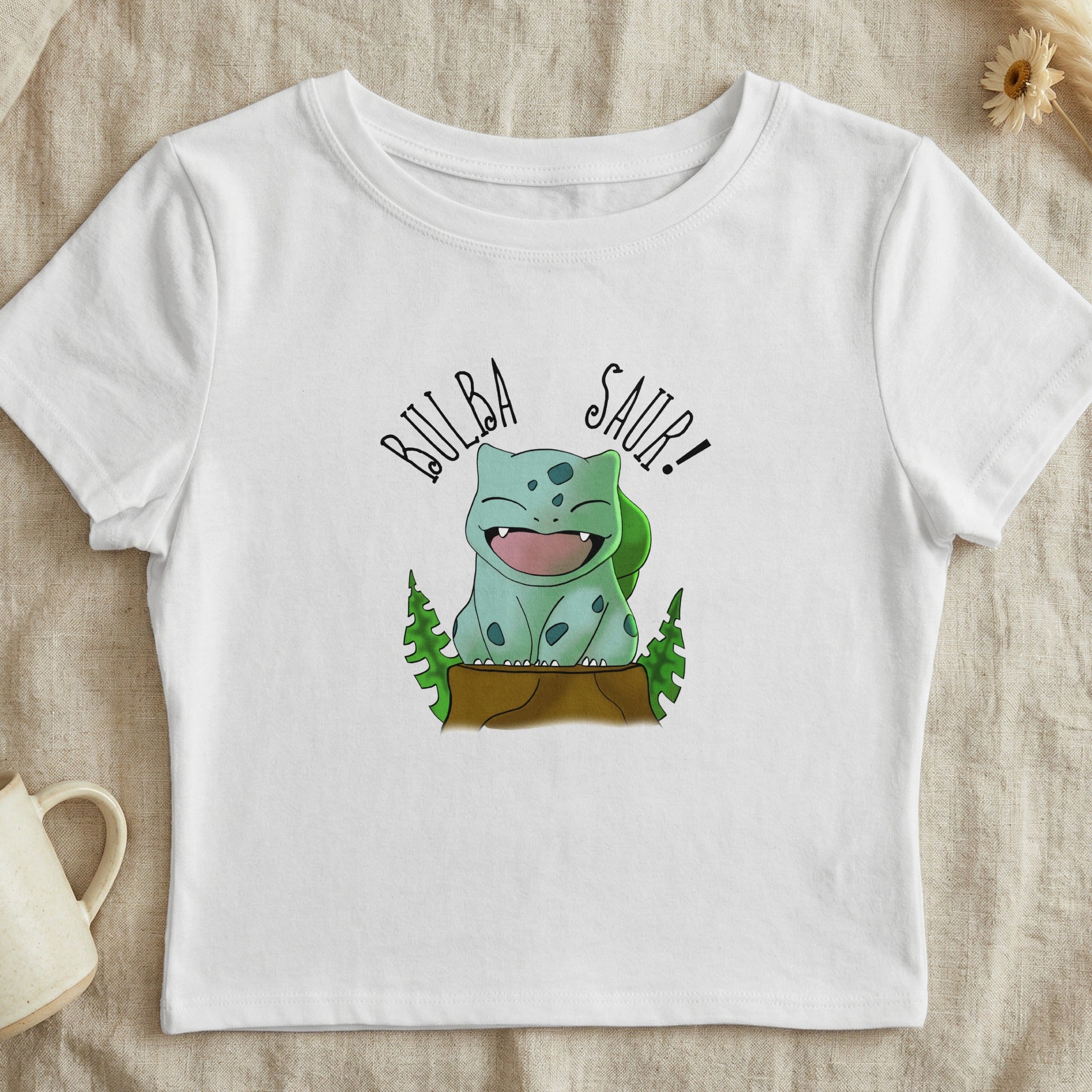 Cute Bulbasaur Print Graphic Women's T-Shirt