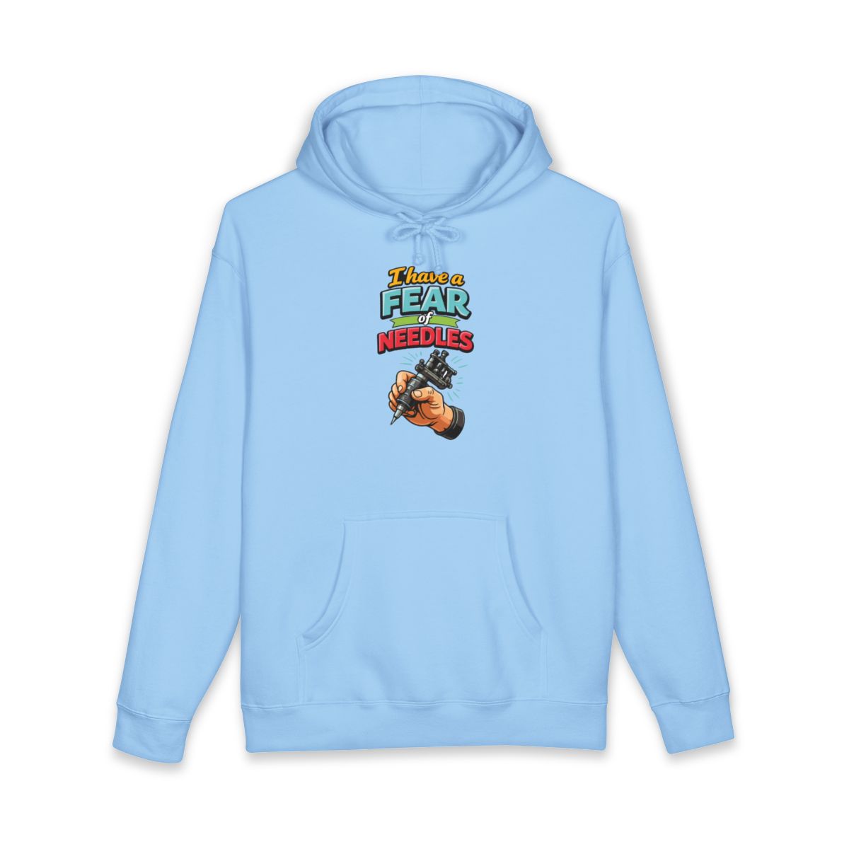 I Have a Fear of Needles Hoodie Tattoo Design