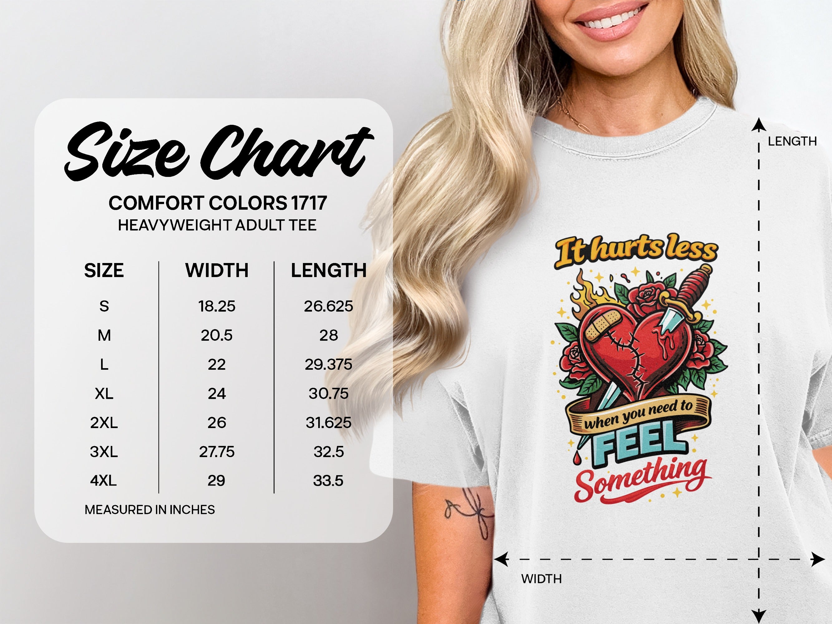 It Hurts Less When You Need To Feel Something Tee