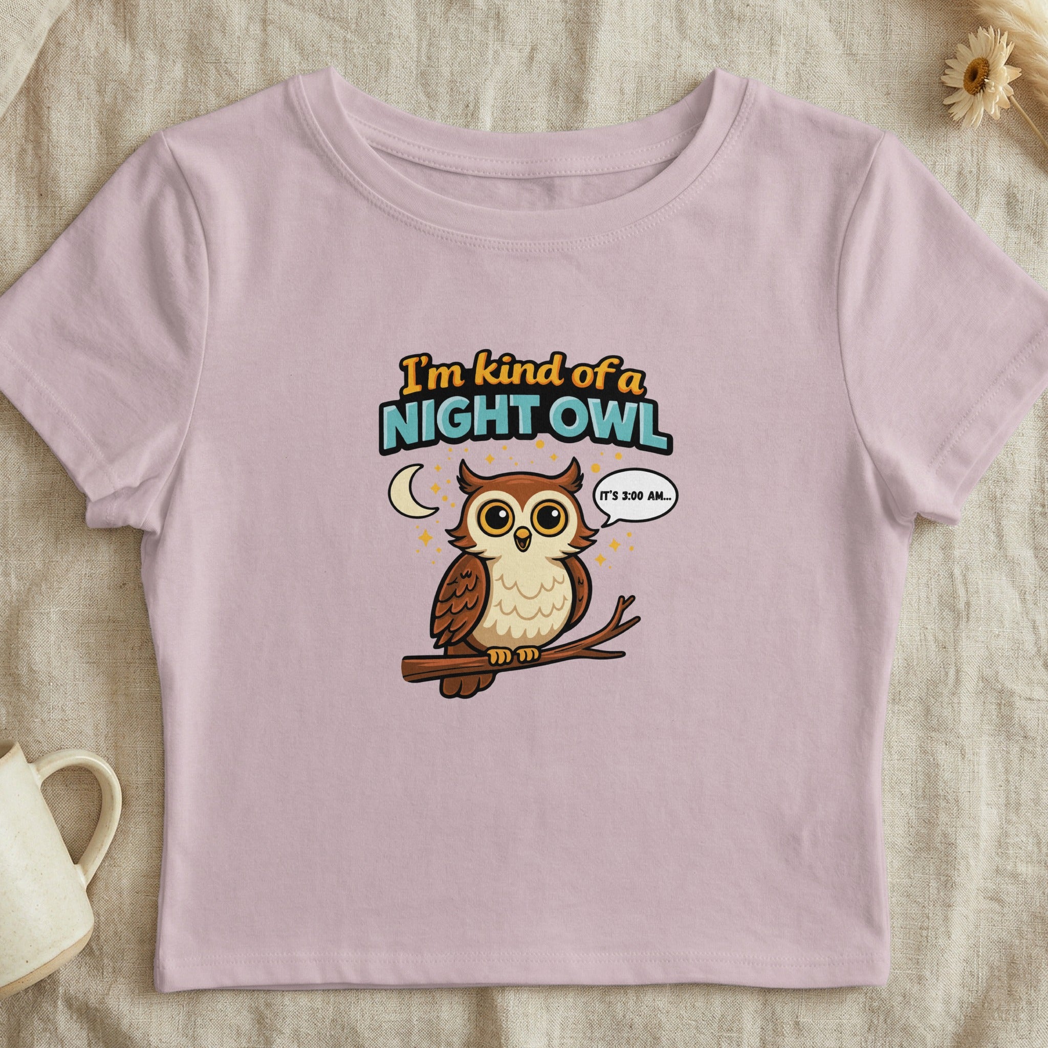 I'm Kind of a Night Owl Shirt Fun Owl Design