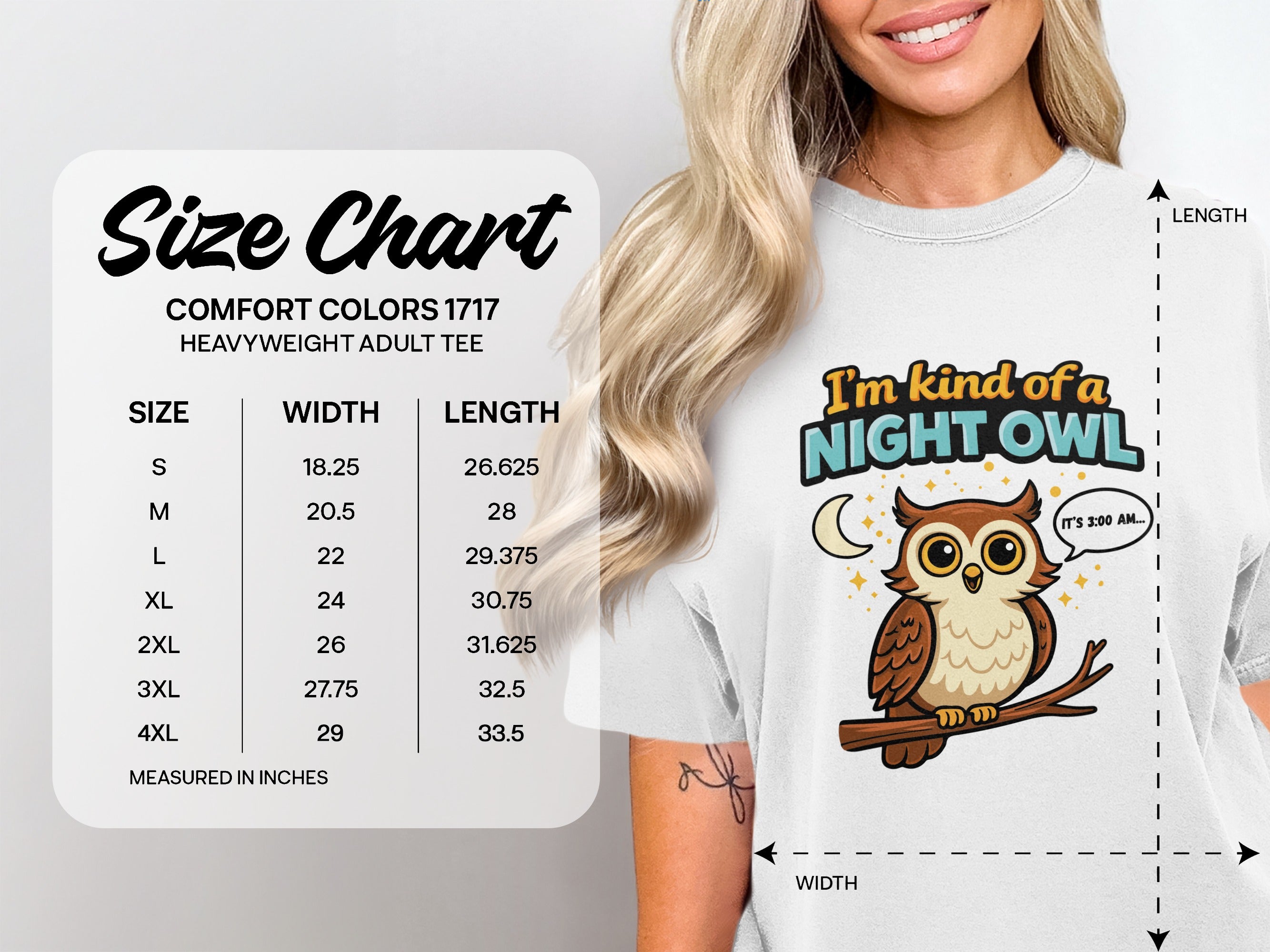 I'm Kind Of A Night Owl It's 3:00 AM Adult Tee