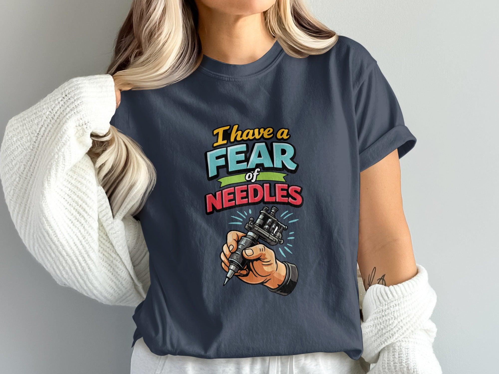 I Have a Fear of Needles Graphic T-shirt