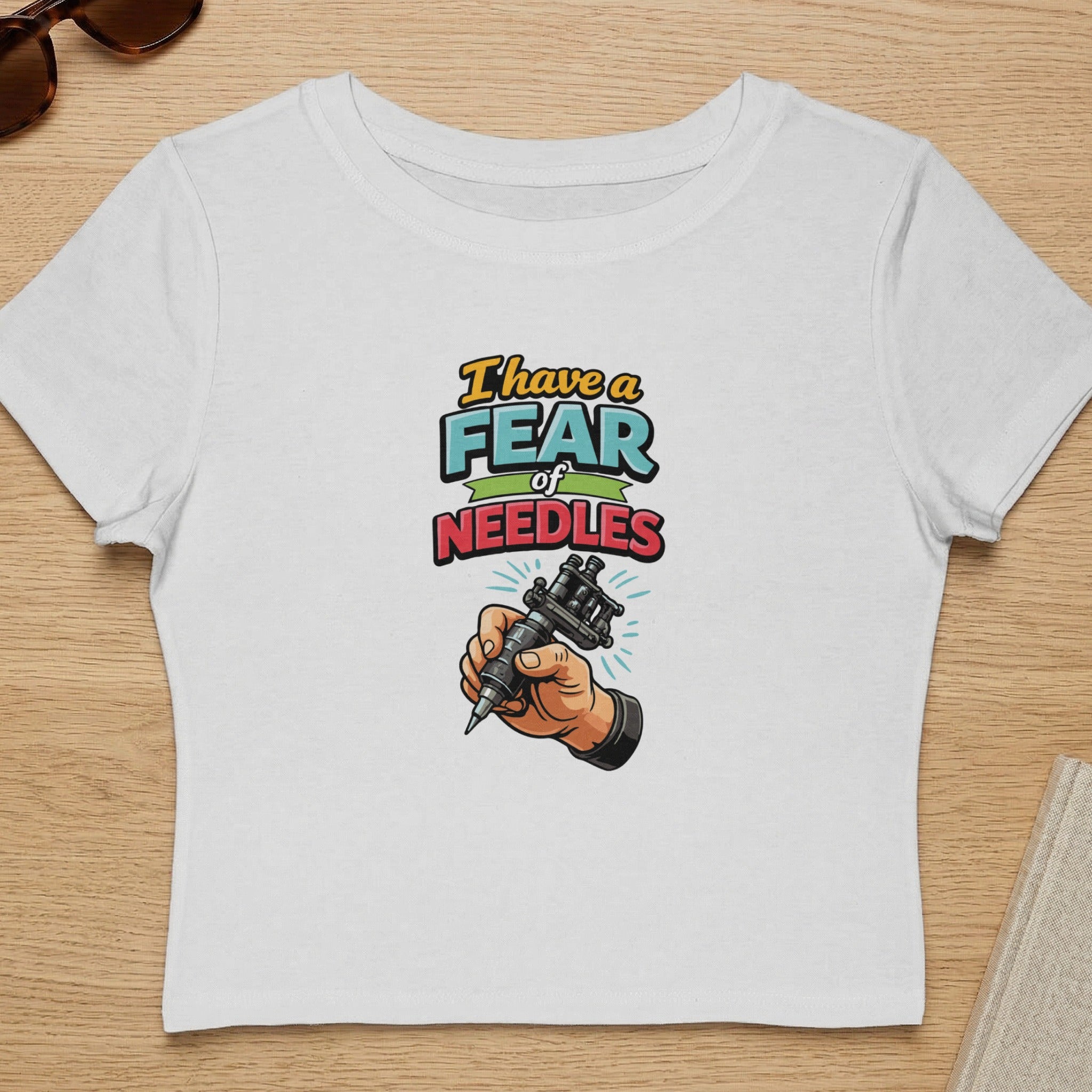 I Have A Fear of Needles Funny Graphic T-Shirt