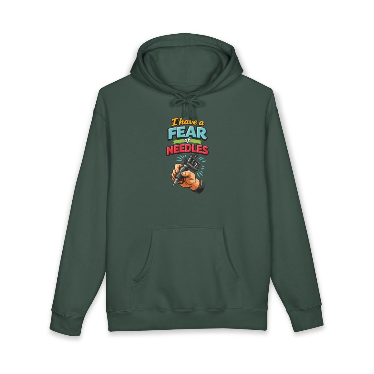 I Have a Fear of Needles Tattoo Design Hoodie