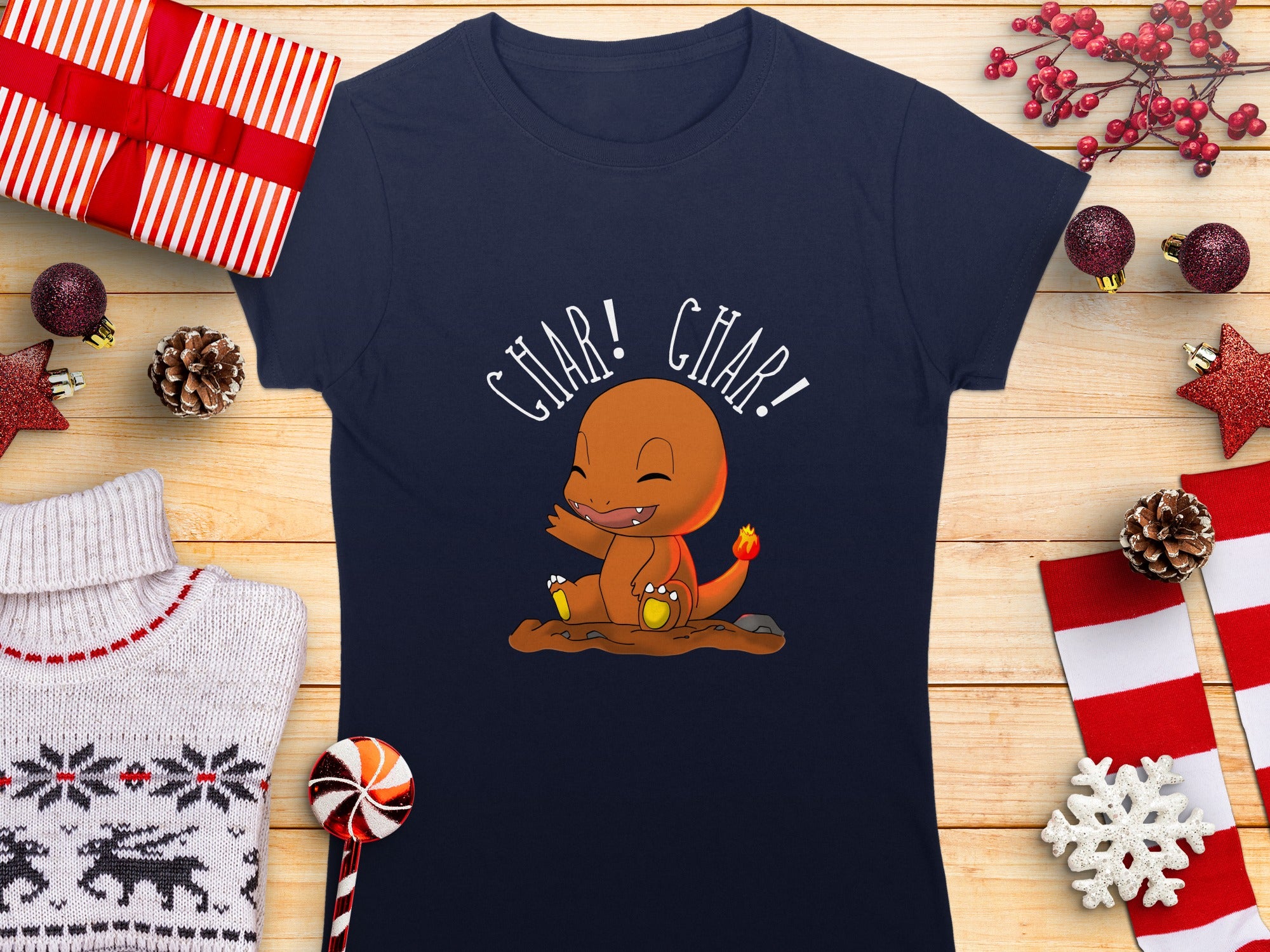 Char Char Cartoon Character Graphic T-Shirt