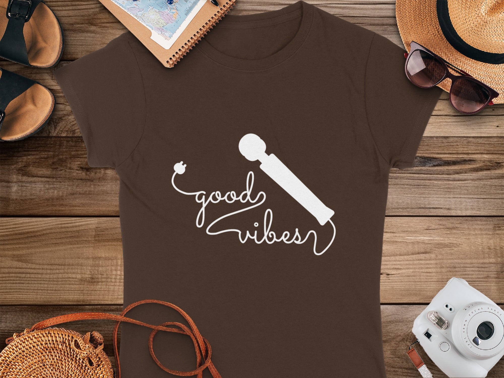 Good Vibes with Microphone Graphic Tee Product