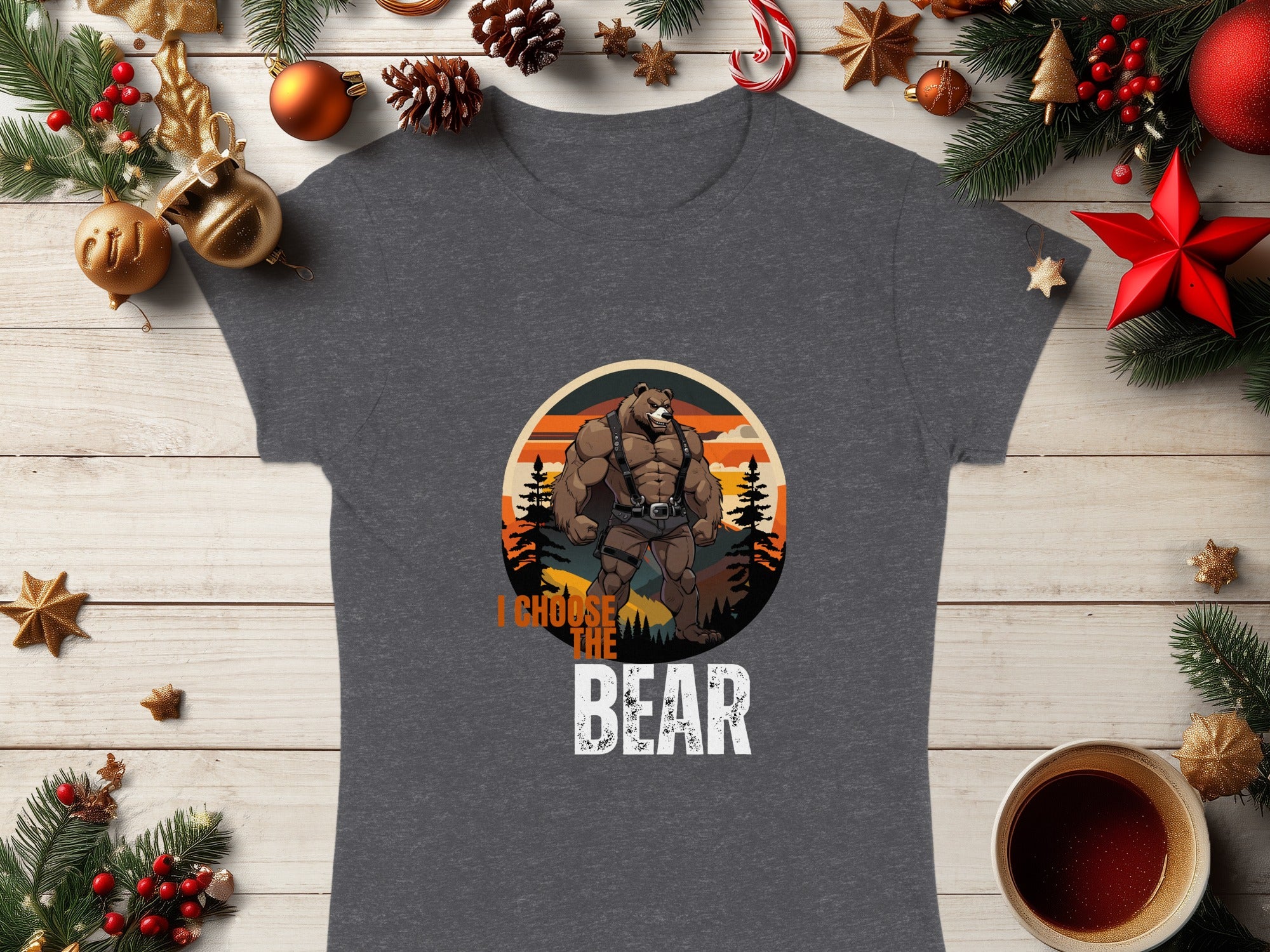 I Choose the Bear Graphic T-Shirt for Nature Lovers