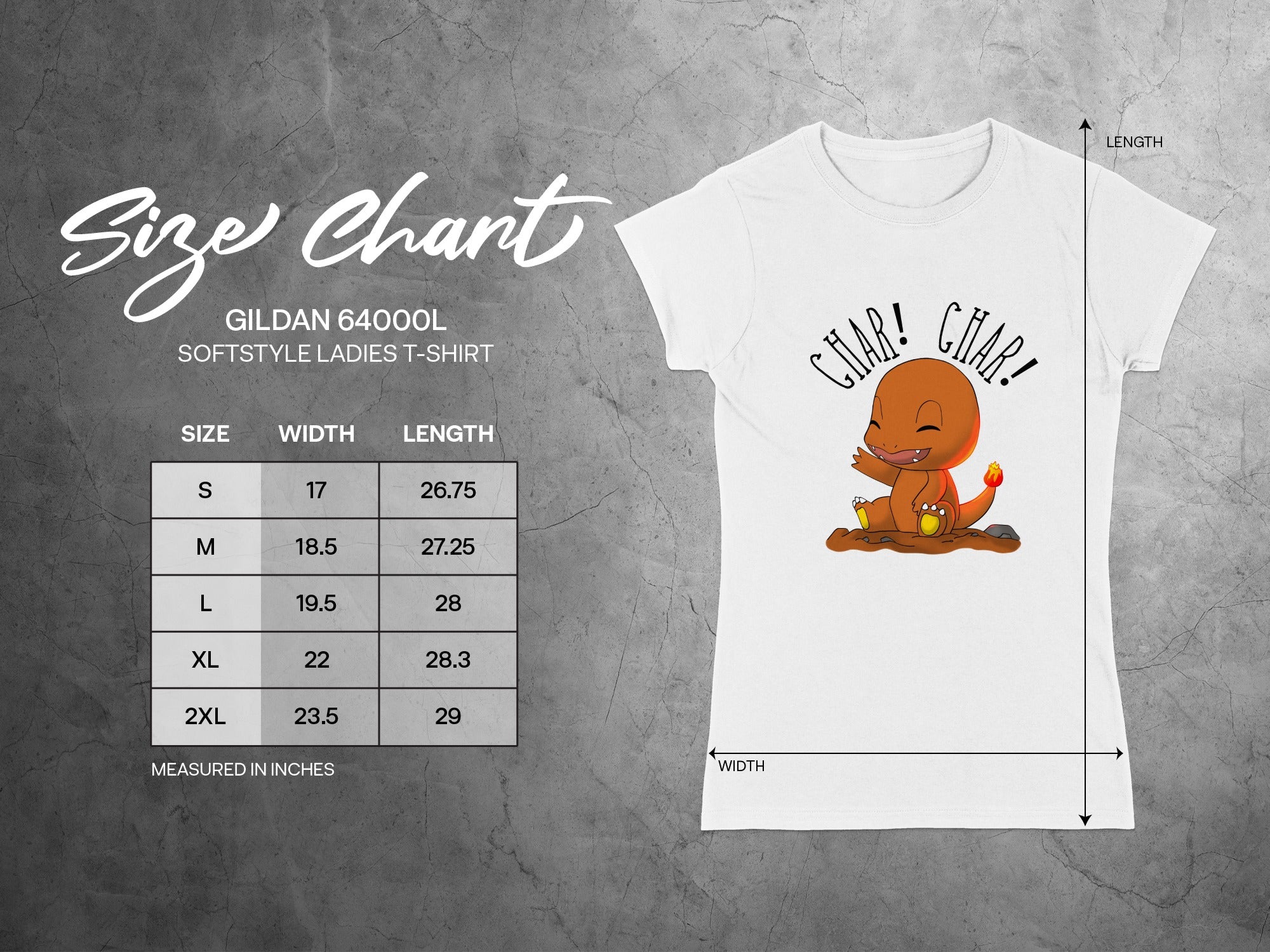 Char Cartoon Character Graphic Ladies T-shirt