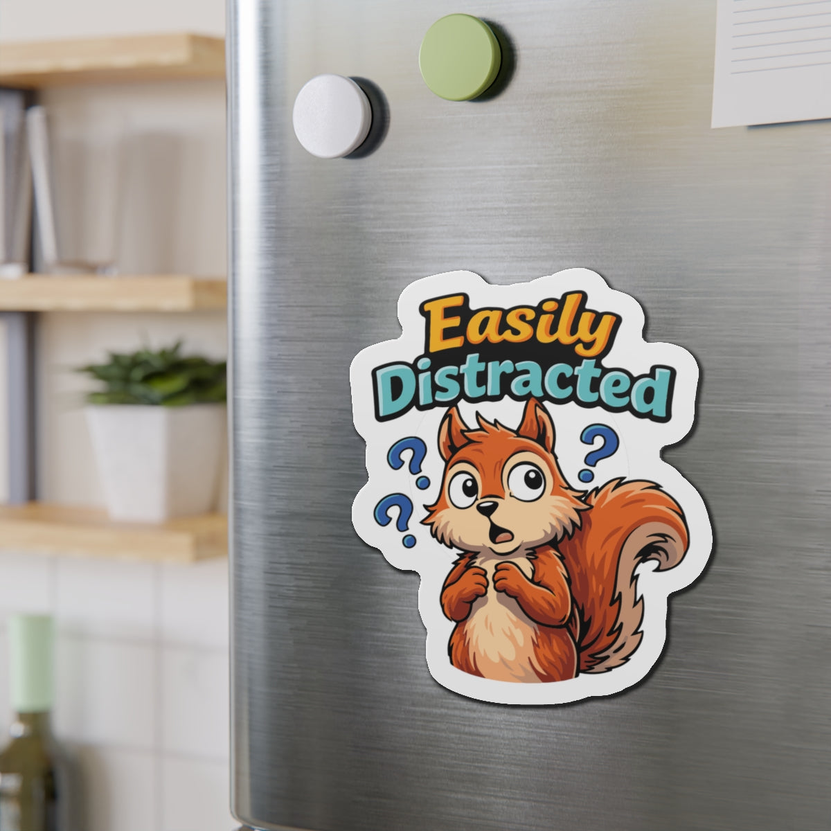Easily Distracted Squirrel Sticker for Various Surfaces