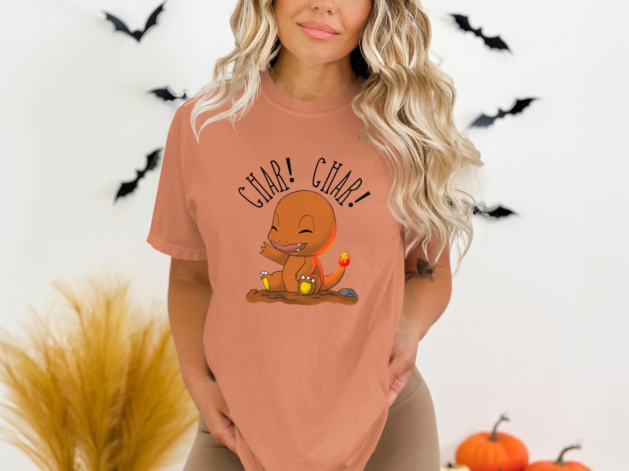 Char! Char! Cute Cartoon Character Printed Shirt