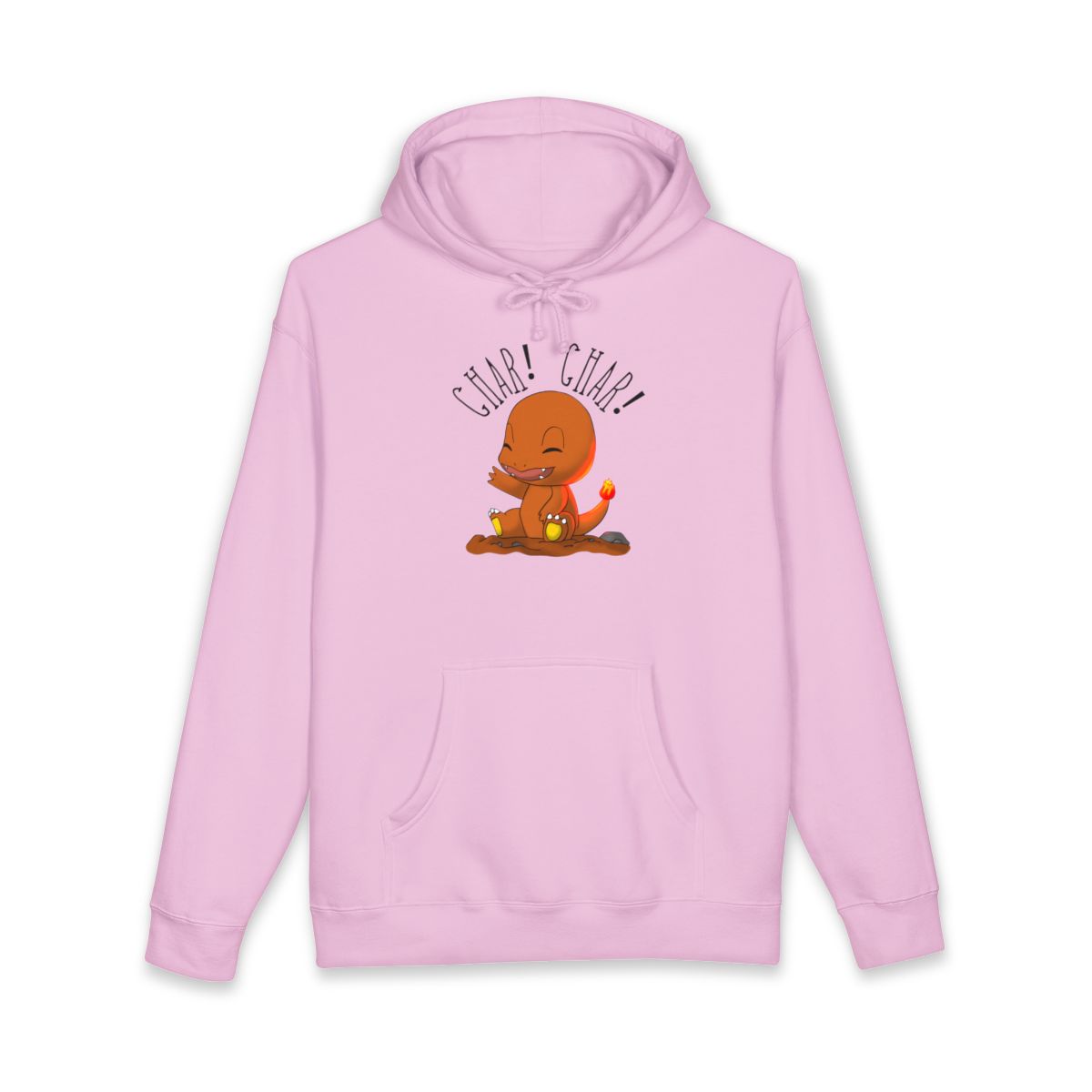 Adorable Char Char Themed Long Sleeve Hoodie