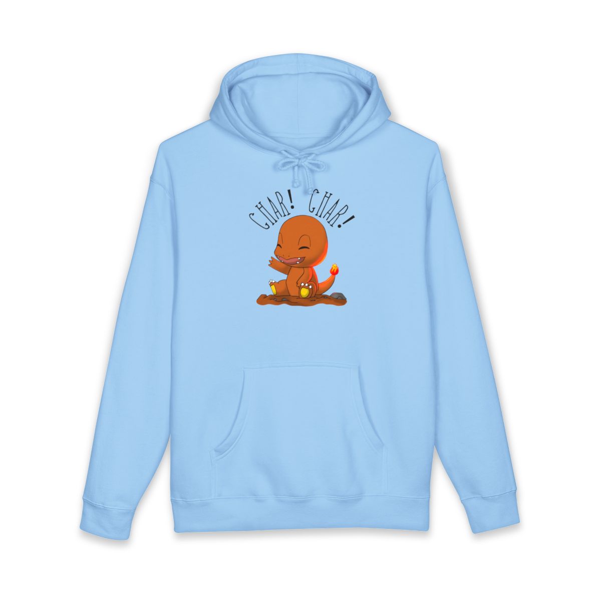 Char Char Graphic Design Blue Hoodie Product