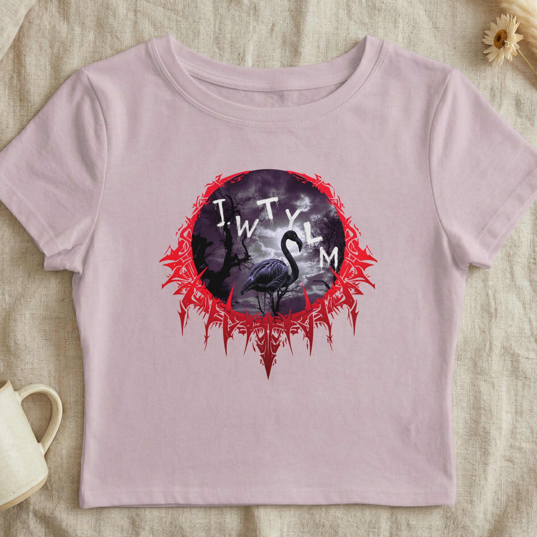 IWYLML Flamingo and Red Design Women's Shirt