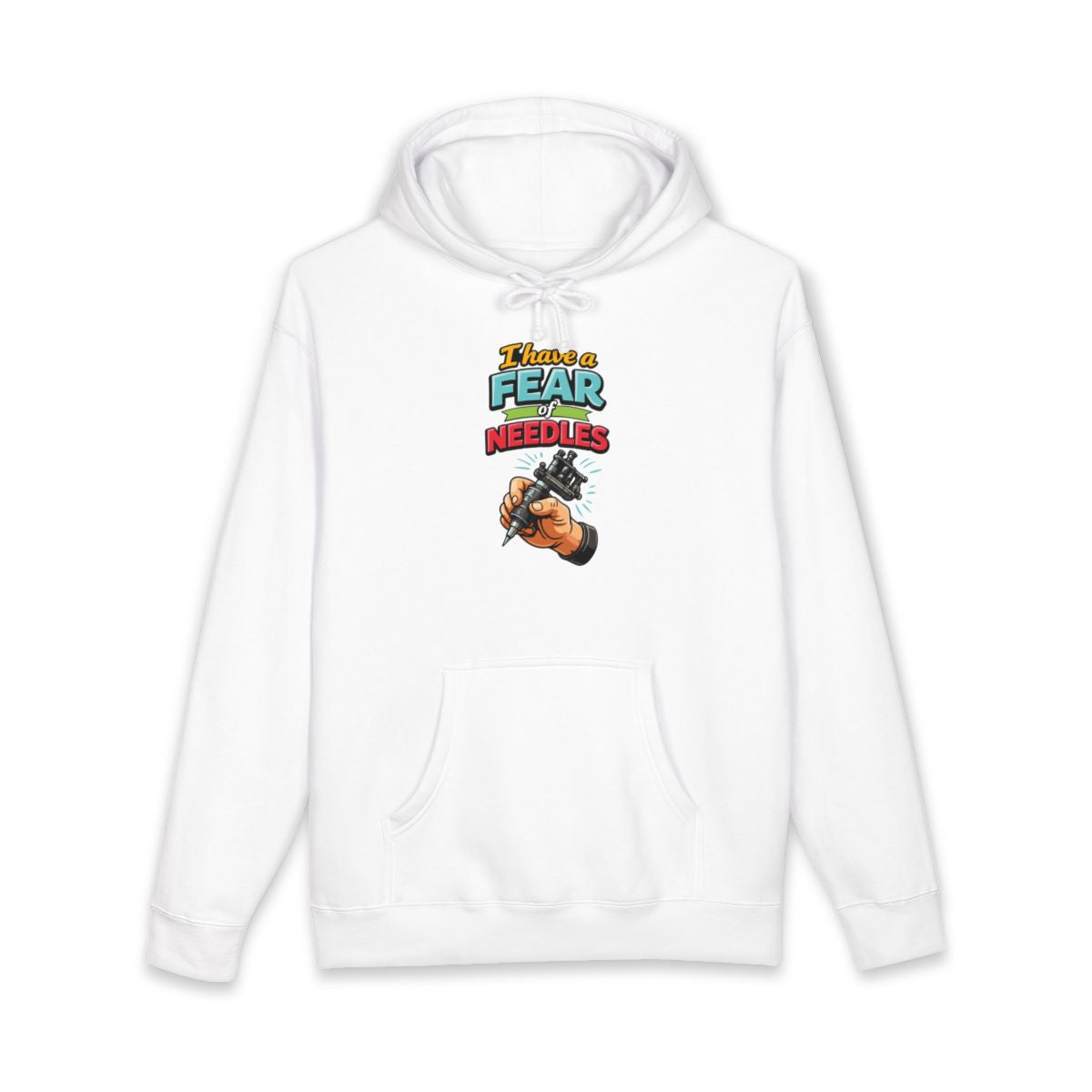 Retro 'I Have a Fear of Needles' Hoodie for Casual Wear