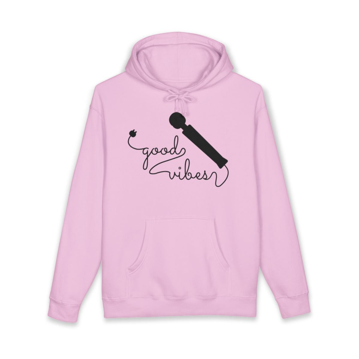 Good Vibes Microphone Design Hooded Sweatshirt