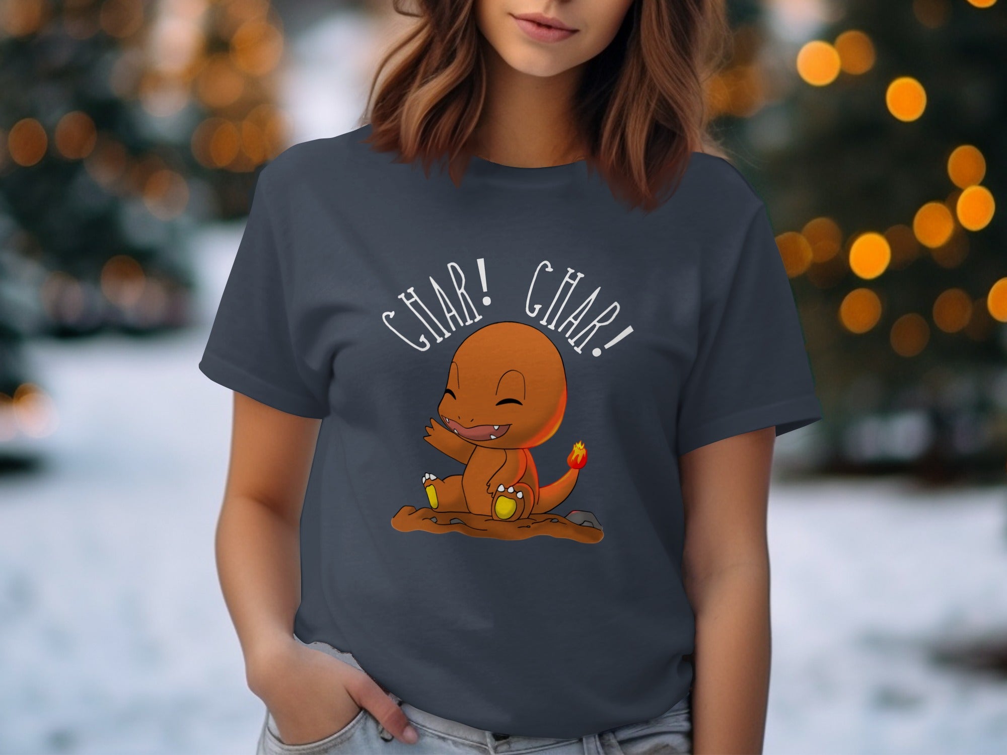 Char Char Cartoon Character Graphic T-Shirt