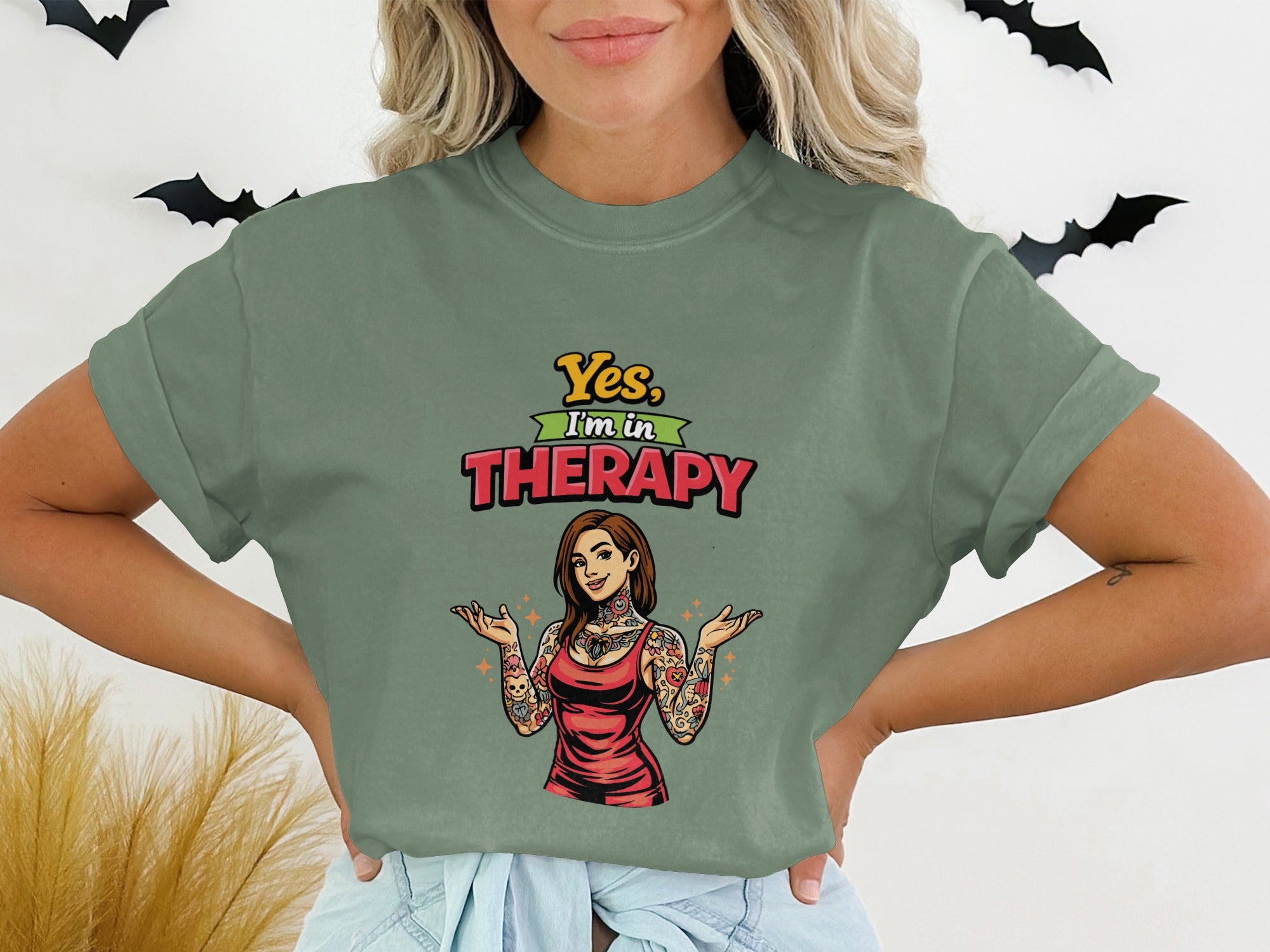 Yes I'm in Therapy Funny Graphic Tee Shirt