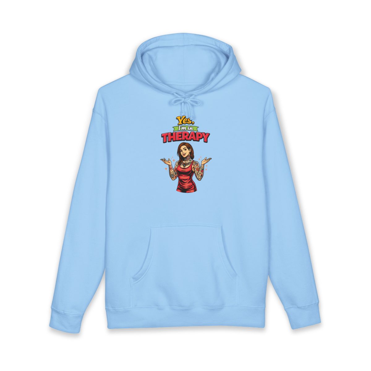 Yes I'm in Therapy Hoodie Casual Wear Product