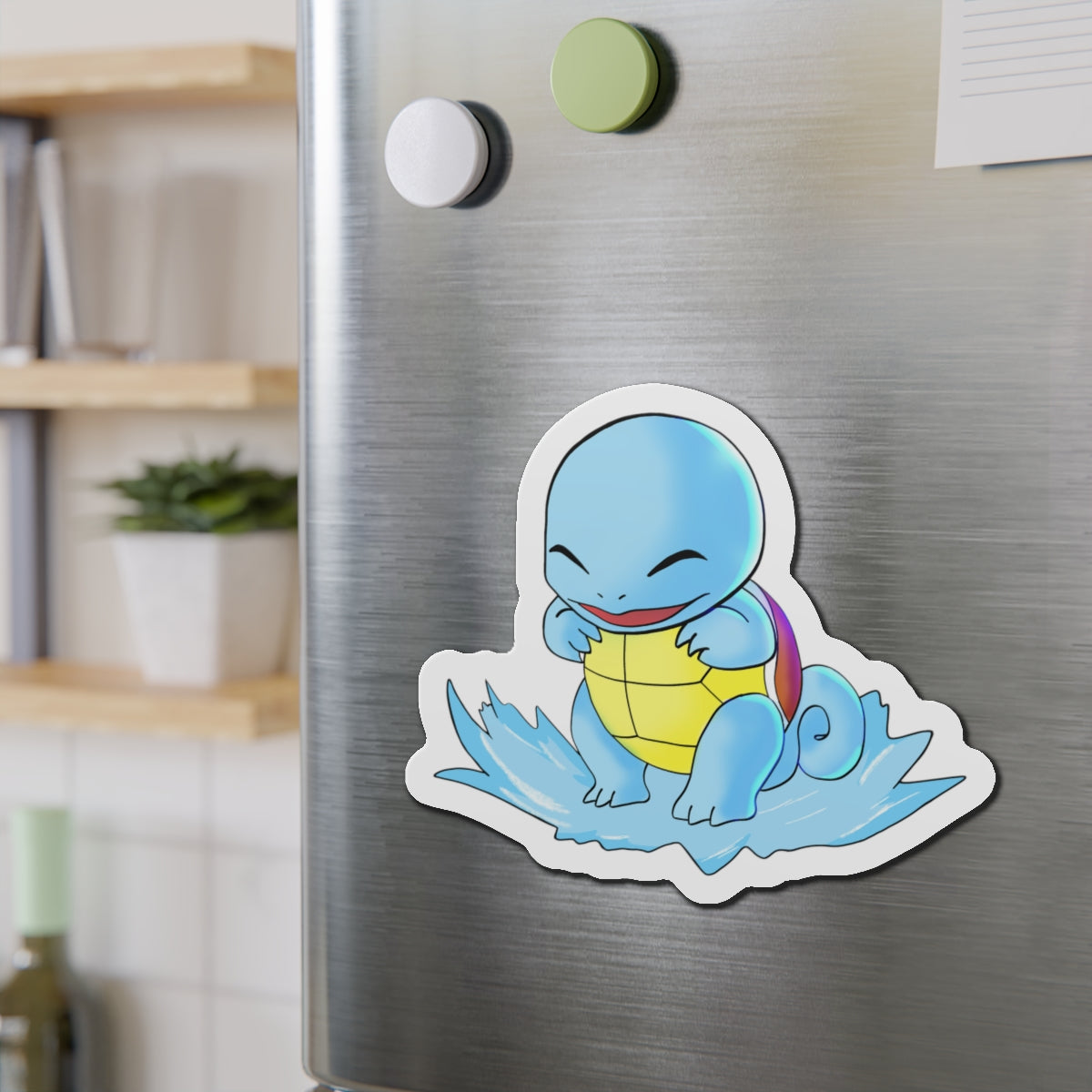 Adorable Turtle Character Fridge Magnet for Kids Decor