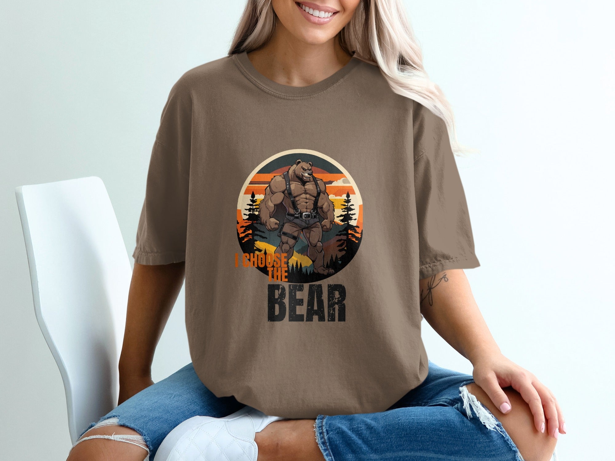 I Choose The Bear Graphic Tee for Casual Style