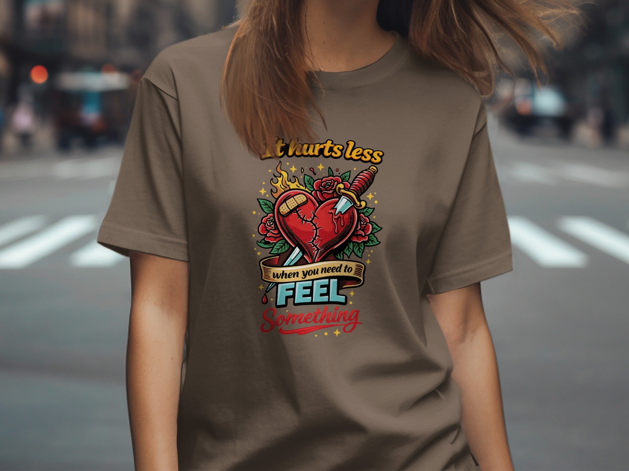 It Hurts Less When You Need To Feel Something T-shirt